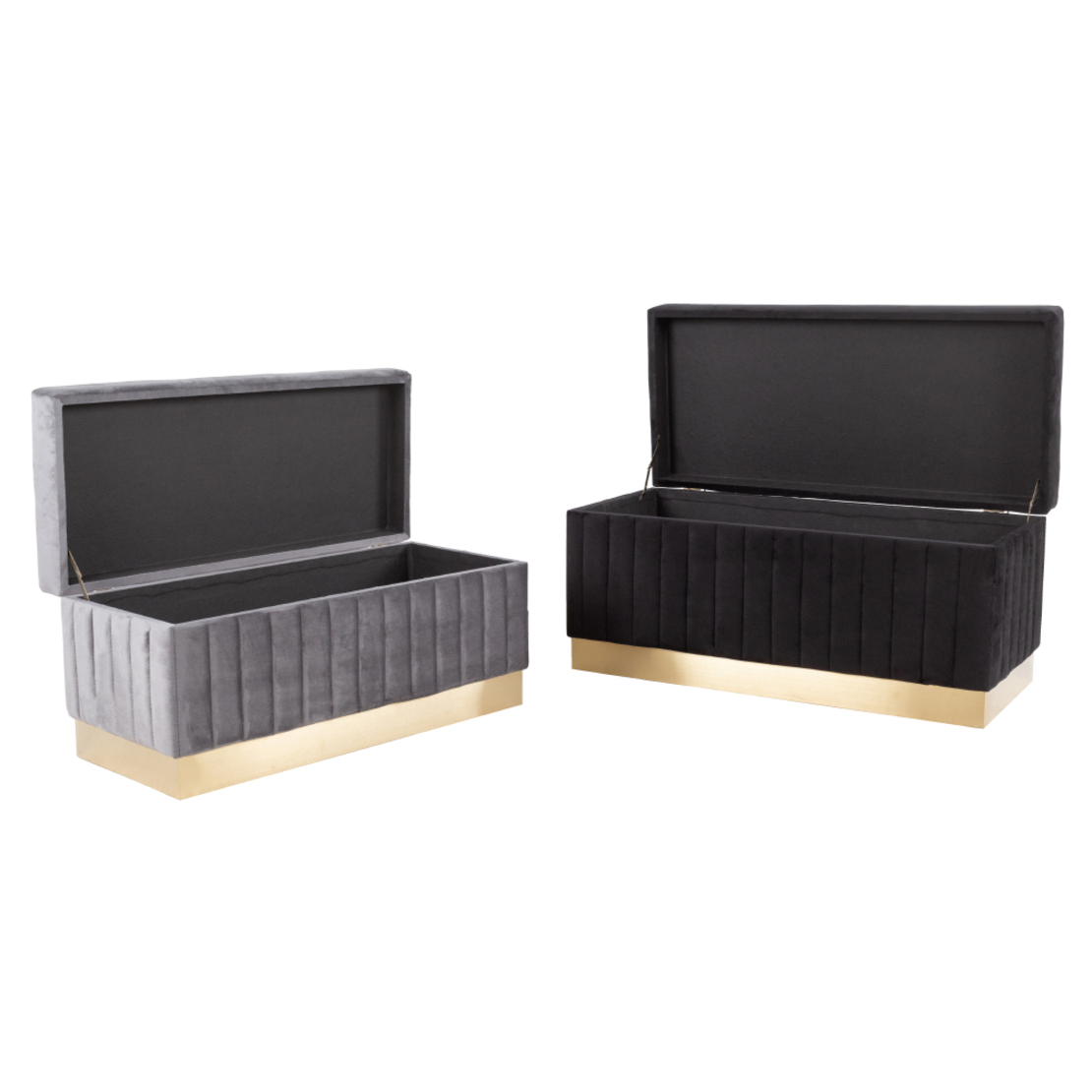 ICTUS STOOL FABRIC BLACK GREY GOLD E1 PRC