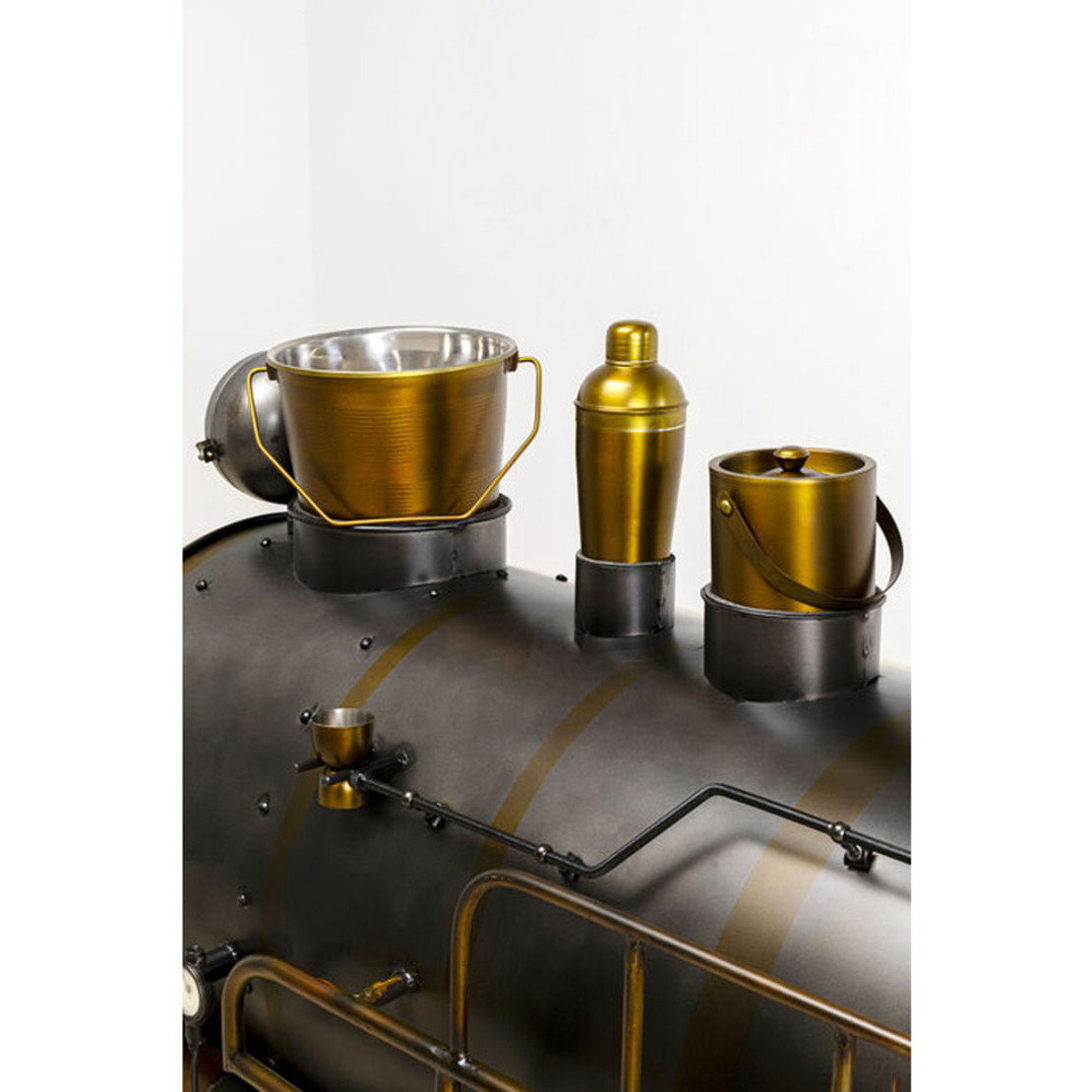 TRAIN CONSOLE BAR METAL GUNMETAL NATURAL BLACK 226