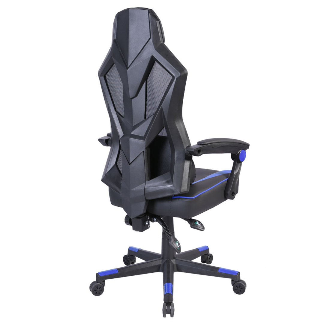 FUSION GAMING CHAIR DESK FABRIC BLACK NYLON BLUE PP 50x74xH137cm PRC