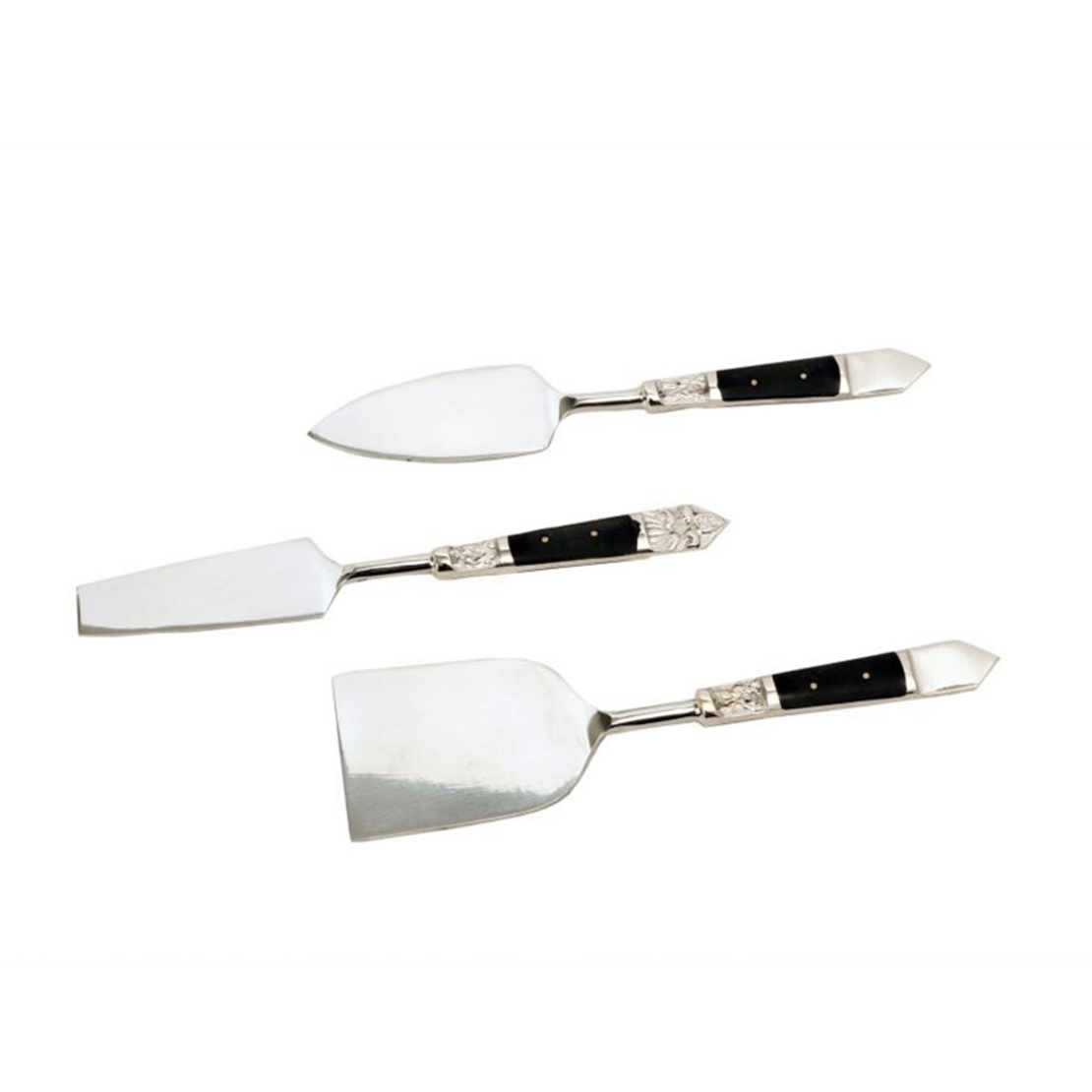 ROYAL SERVING SET STEEL RESIN BLACK 16,5x5xH0,5cm