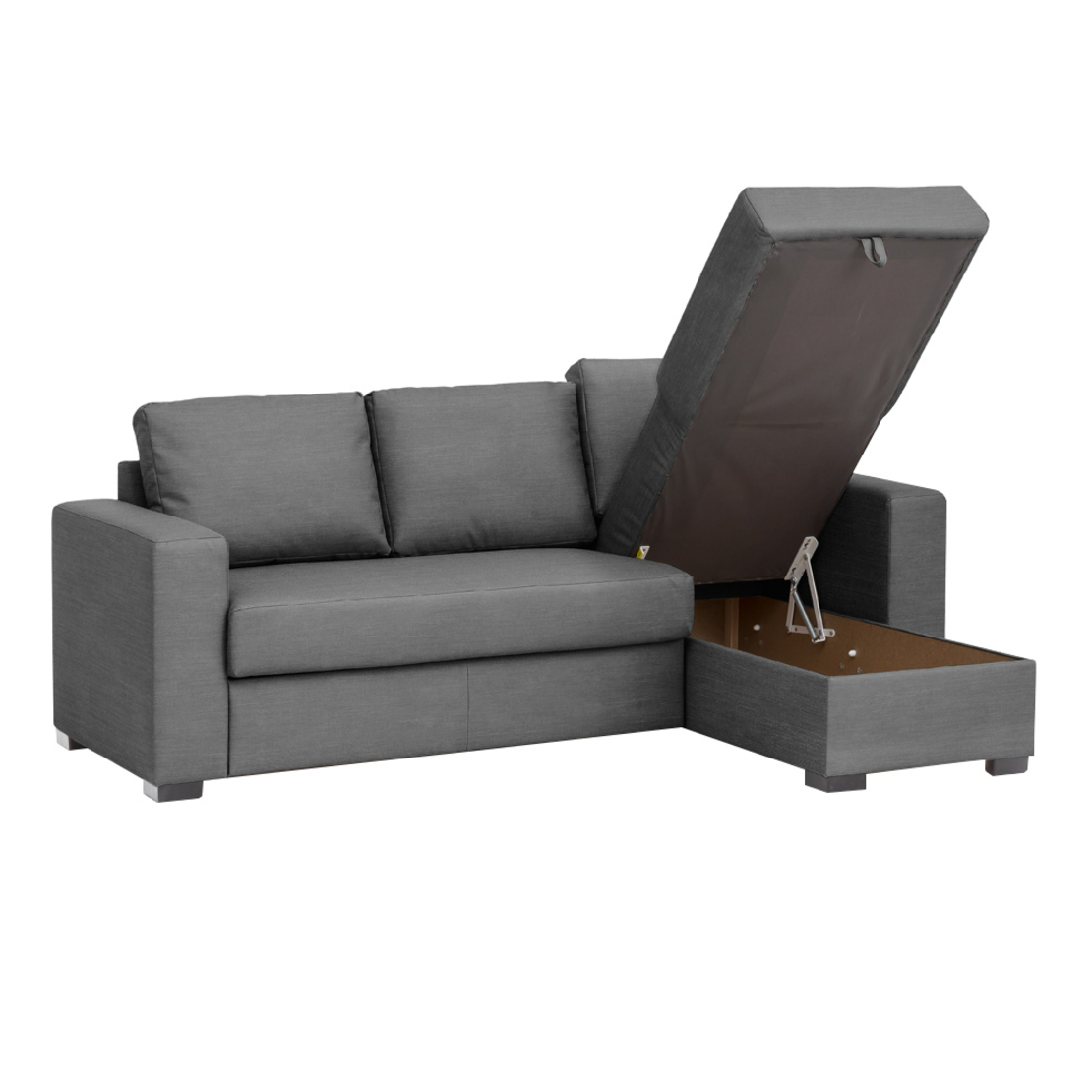 ALDO CRISTIANO SOFA BED REVERSABLE CODE CHENILLE GREY DARK R465 E1 EU