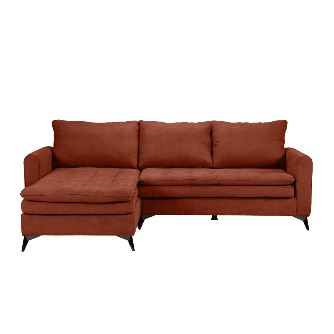 SCANDALO SOFA REVERSABLE CORNER EASY CLEAN FABRIC TERRACOTTA E1 EU