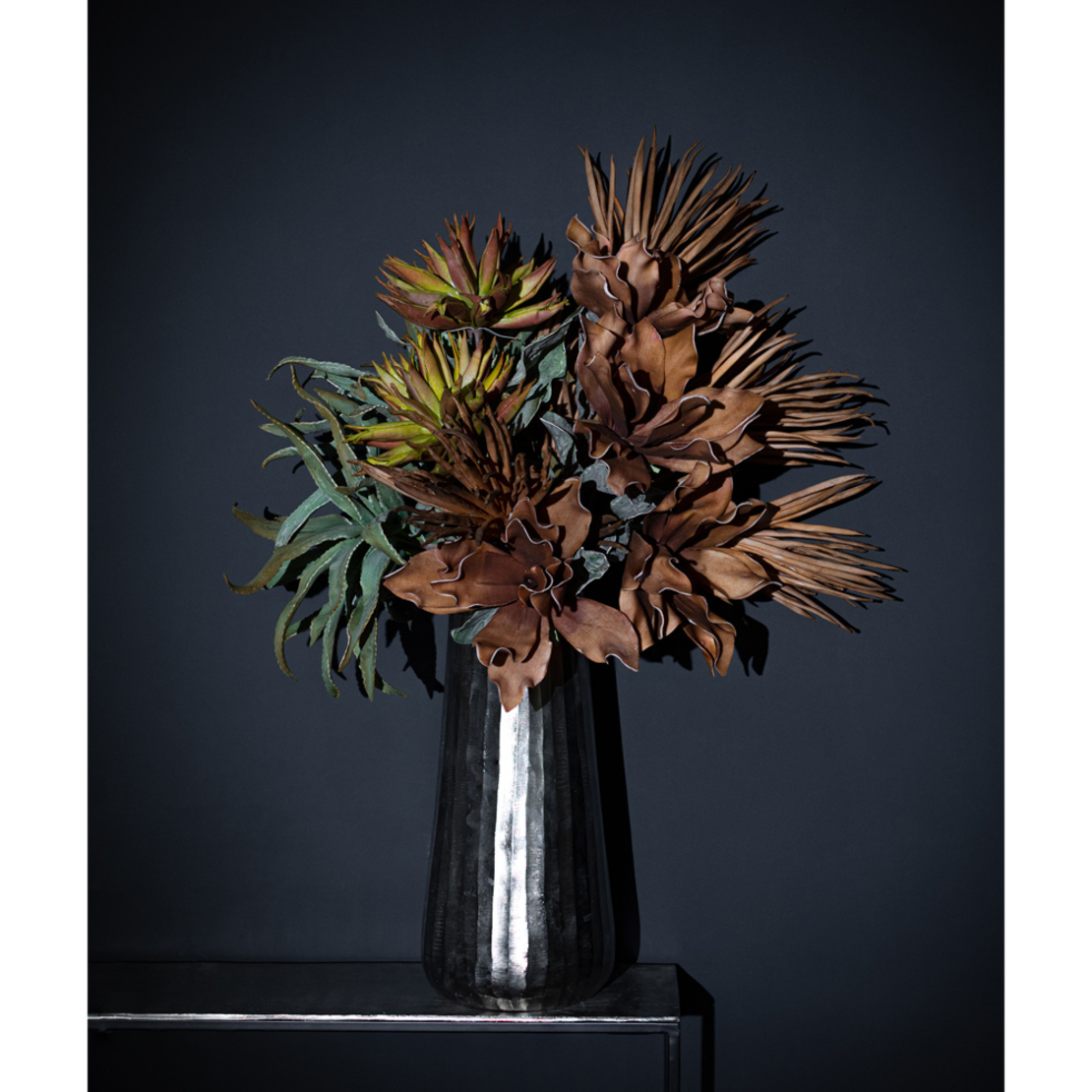 BROWN 4 ARTIFICIAL FLOWER EVA FOAM BROWN H98cm PRC