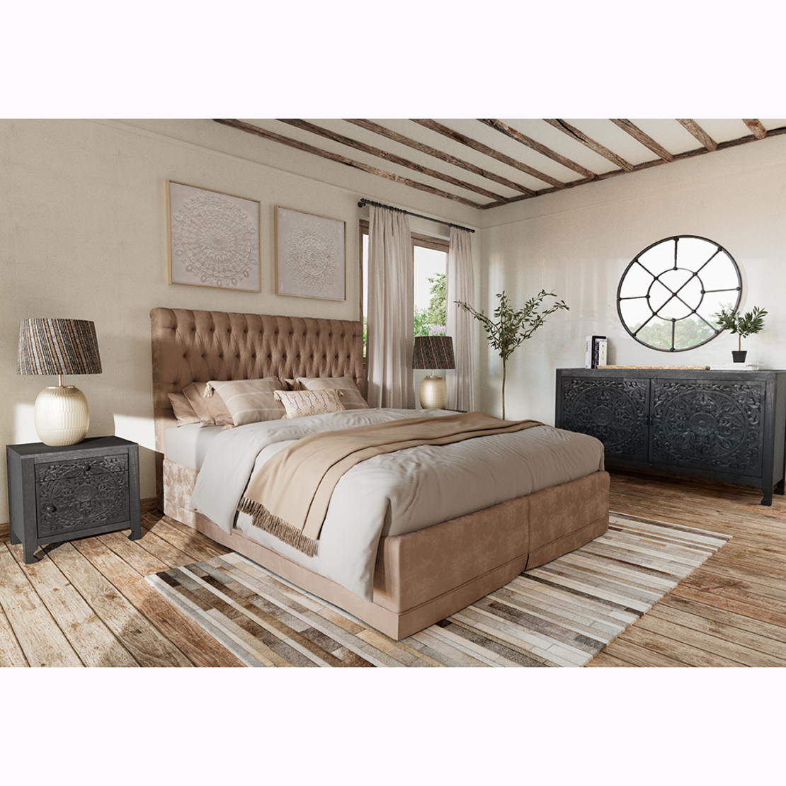 SENSEIT CARPET LEATHER GREY BEIGE 160x240cm IN