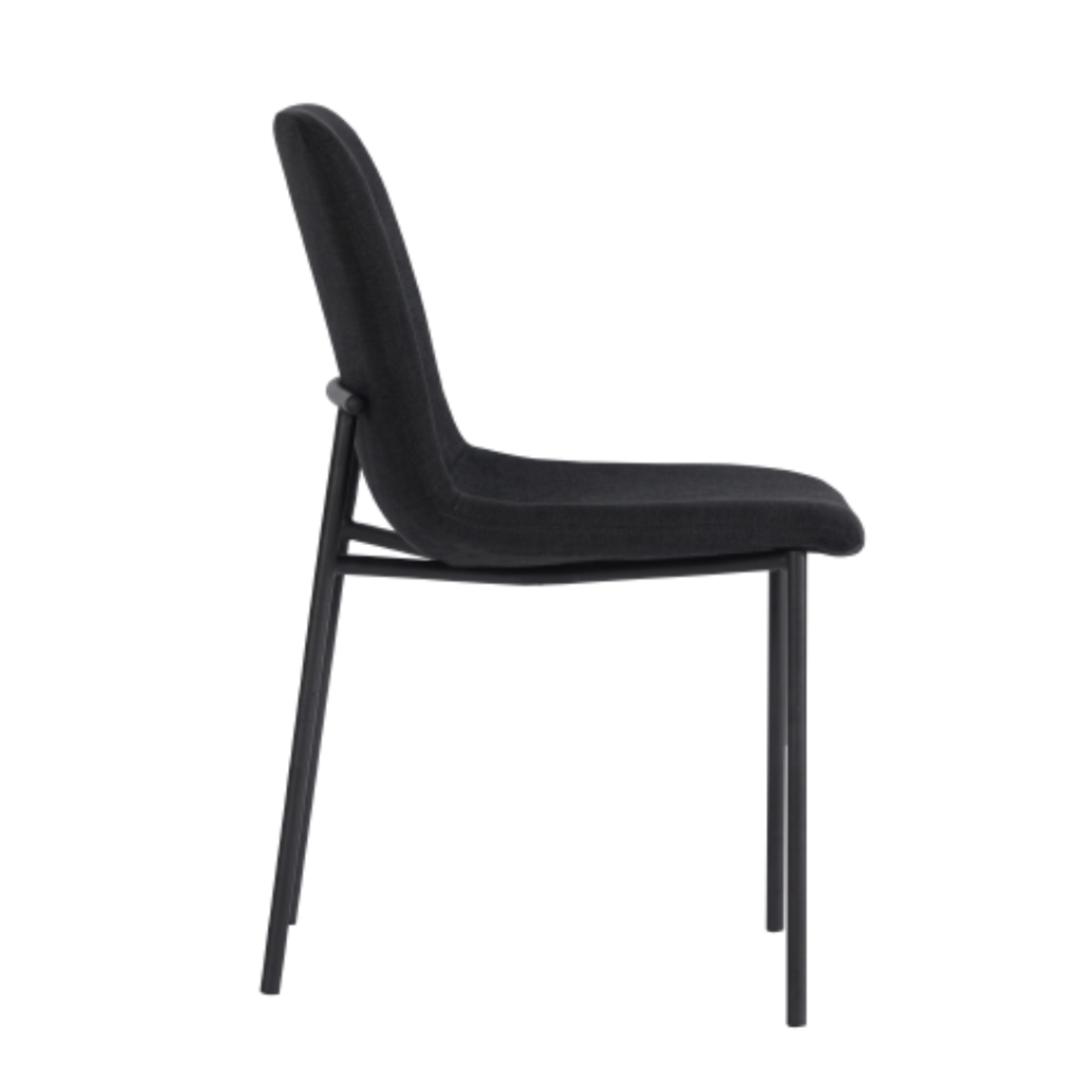 VIENNA CHAIR FABRIC BLACK METAL BLACK E1 PRC