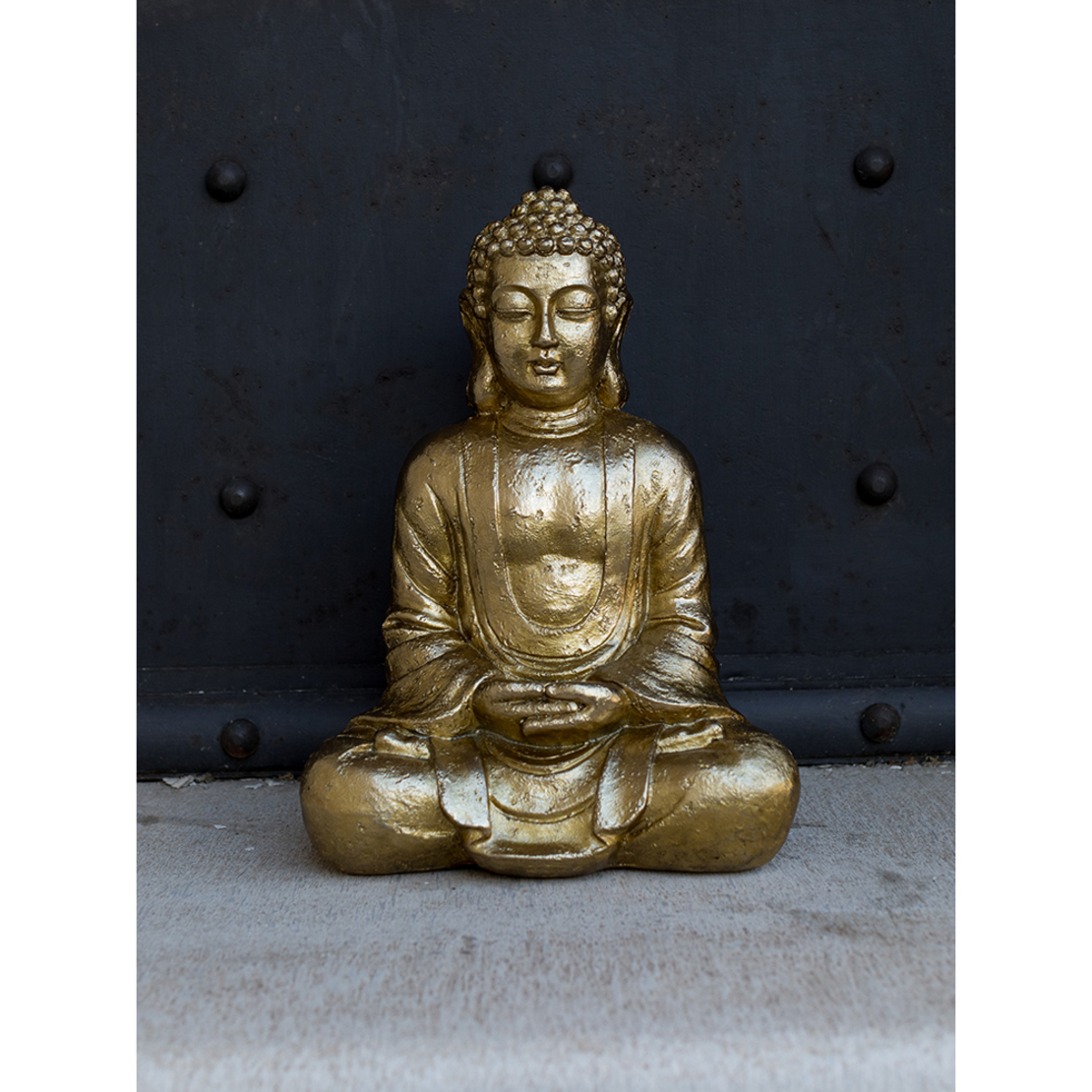 ADOM DECO BUDDHA POLYRESIN GOLD 25x17xH35cm PRC