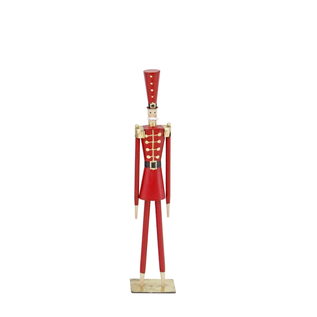 XMAS JOJO A FIGURE METAL RED 10x7xH50cm PRC