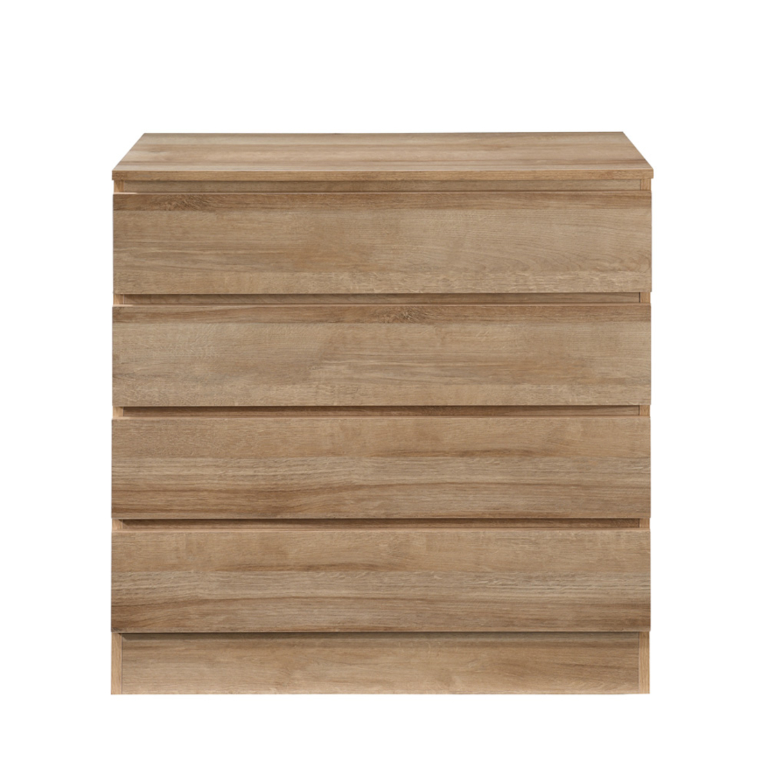 POLO COMMODE 4DRAWERS CHIPBOARD WITH MELAMINE CARTA OAK E1 MY
