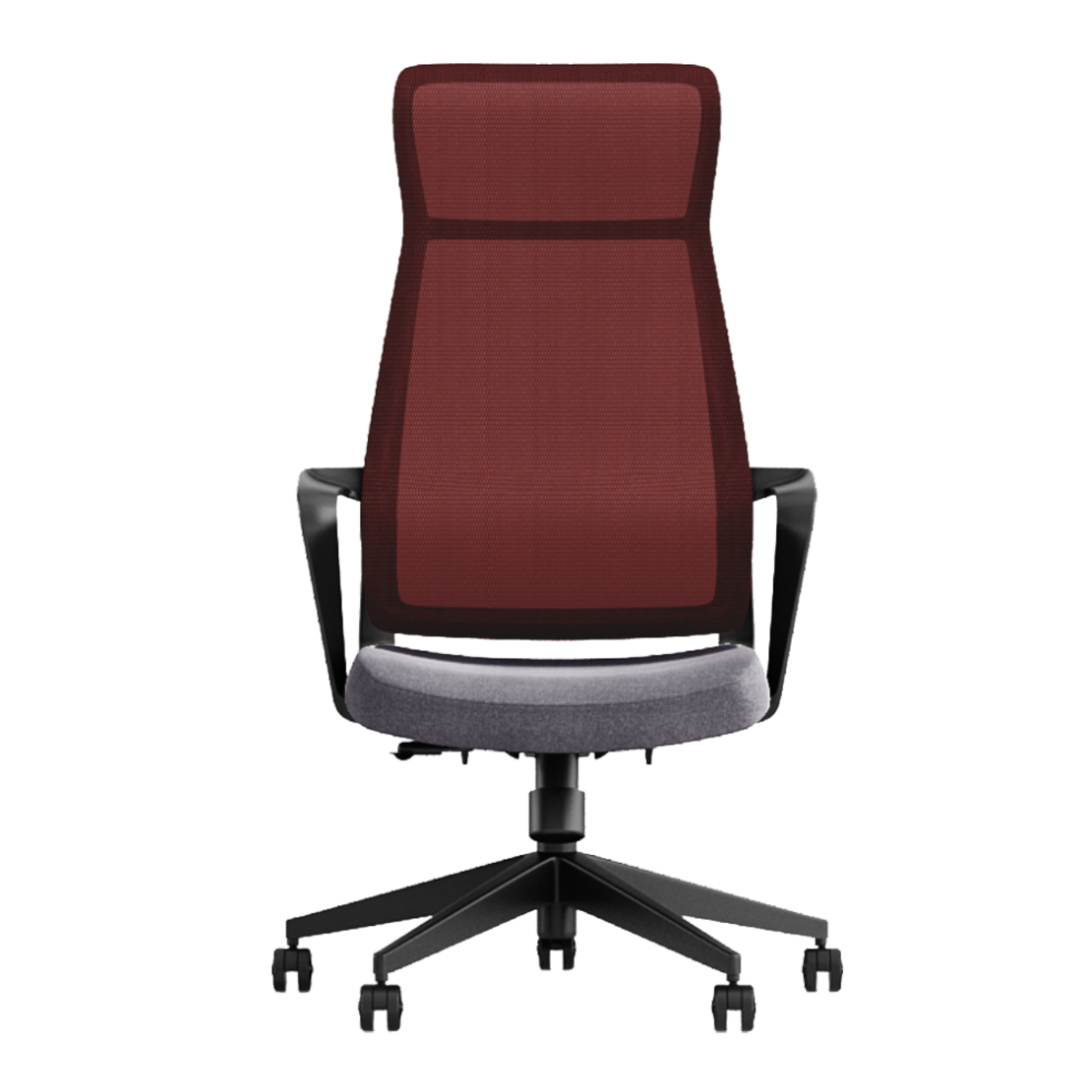 OPRA CHAIR DESK FABRIC BORDEAUX GREY 59x61xH130cm PRC