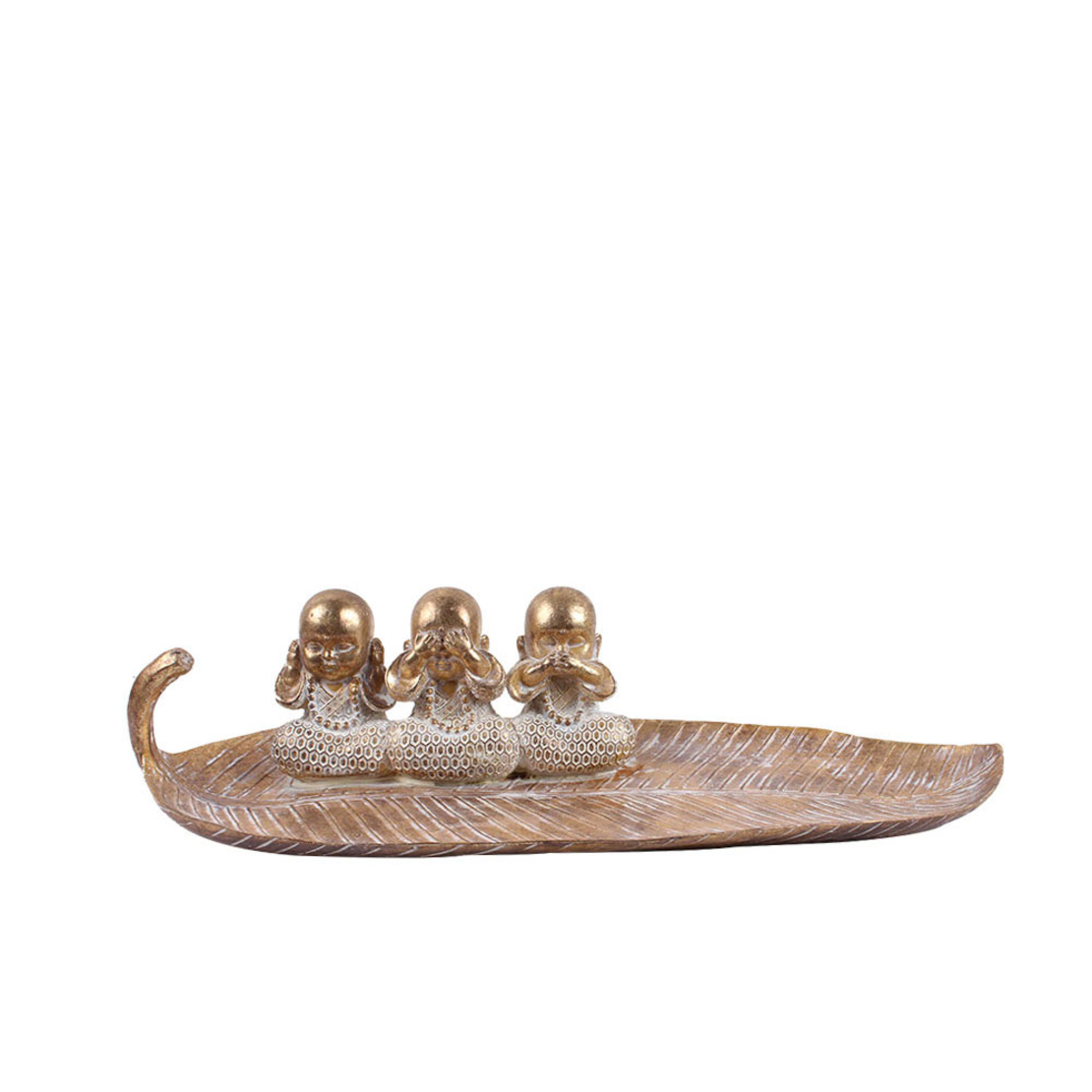 MAHATMA DECO POLYRESIN GOLD 43,5x16xH11cm PRC