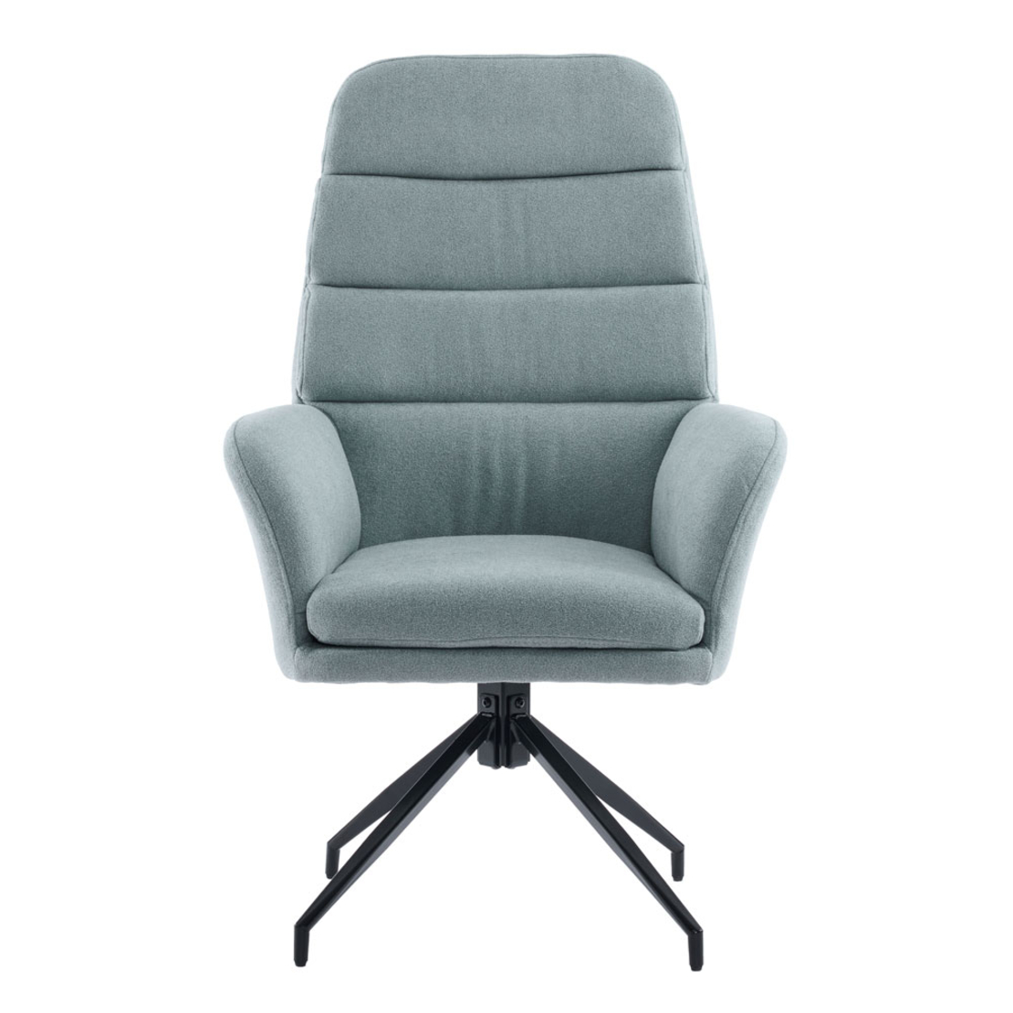 GIRAR ARMCHAIR SWIVEL FABRIC MINT METAL BLACK PRC