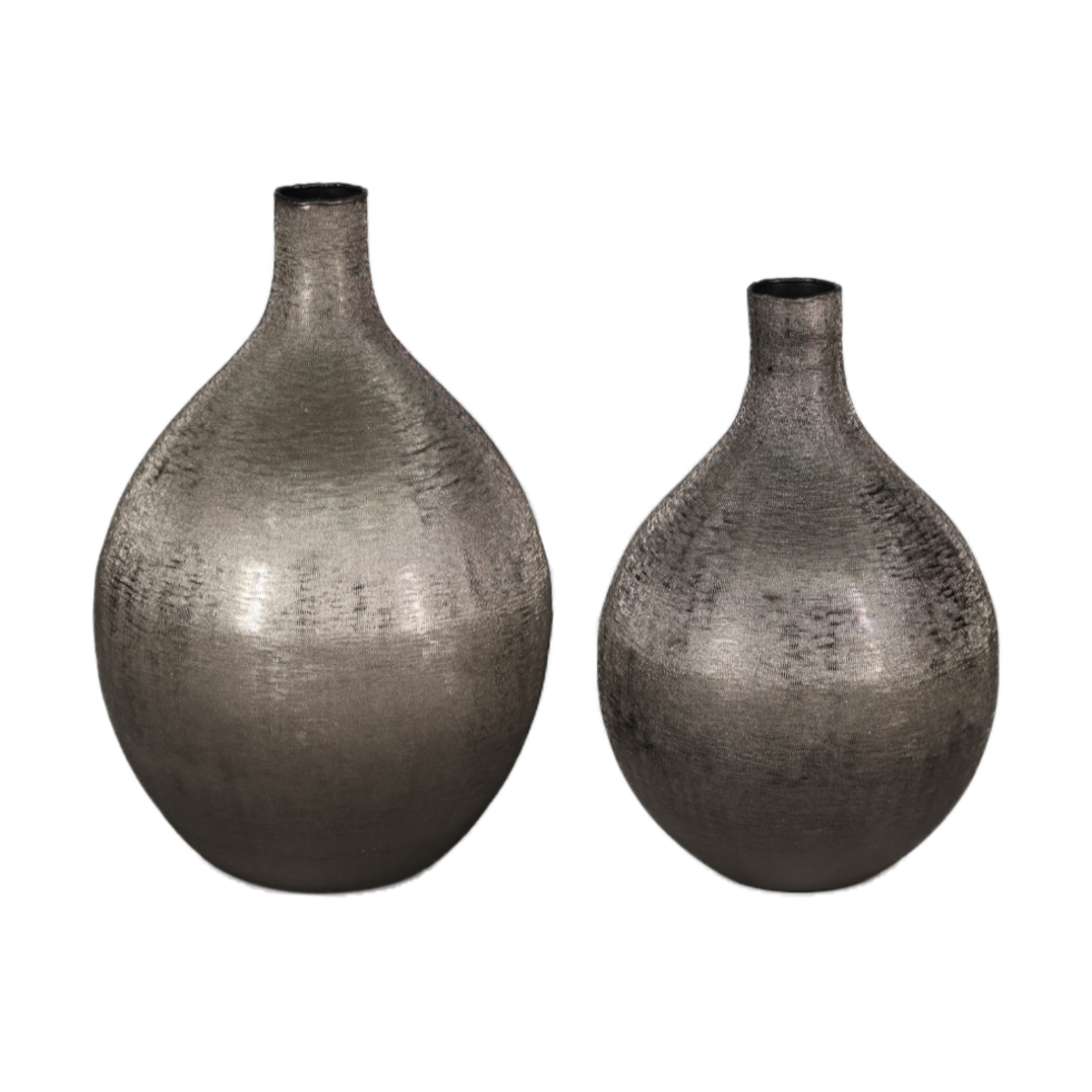 VERGE 1 VASE ALUMINIUM SMOKE BLACK D21,5xH35cm IN