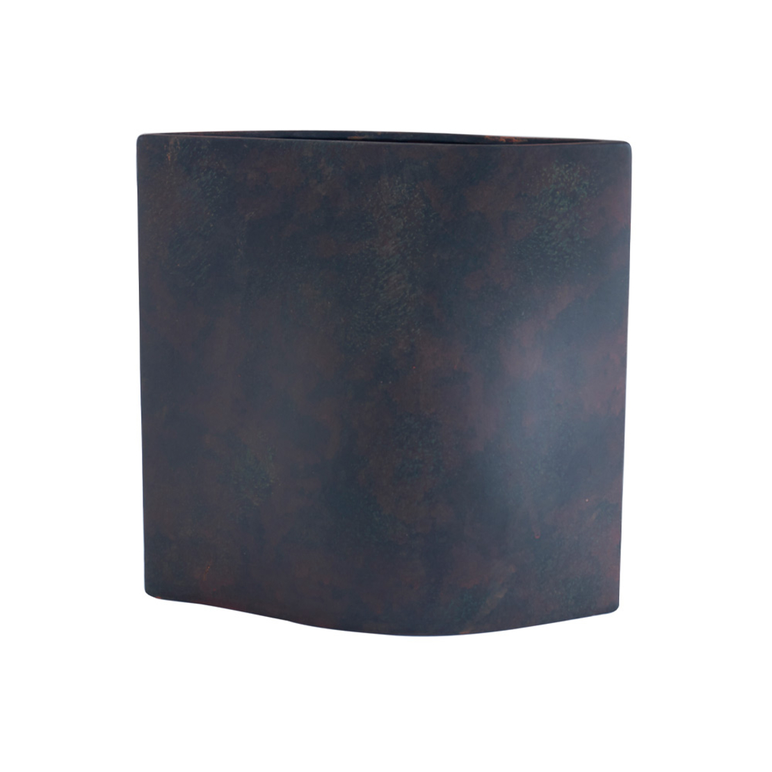 ARIADNE VASE CERAMIC ANTRACITE BROWN 26x15xH25cm P