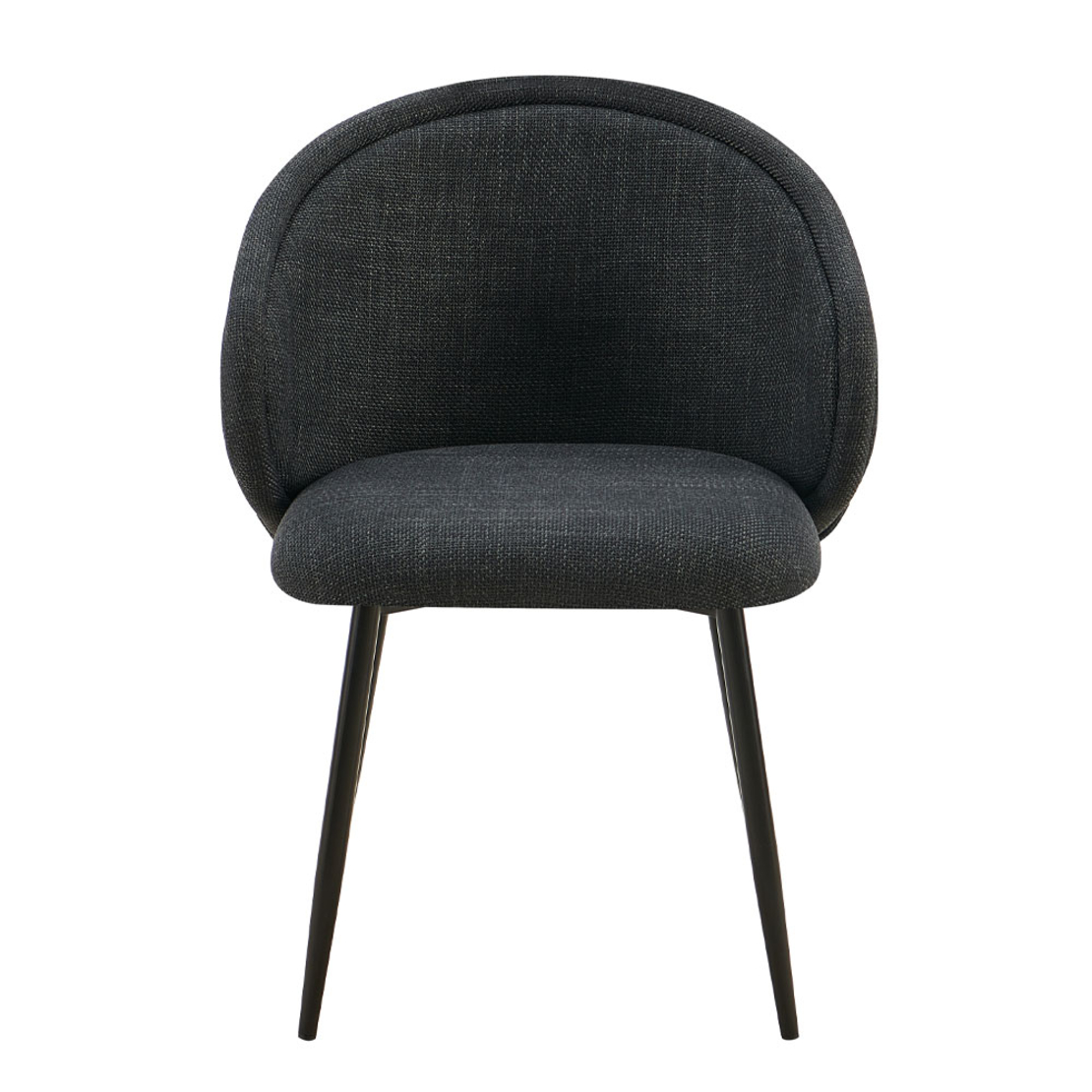 FIGARO CHAIR ARMCHAIR FABRIC ANTHRACITE METAL BLACK E1 PRC