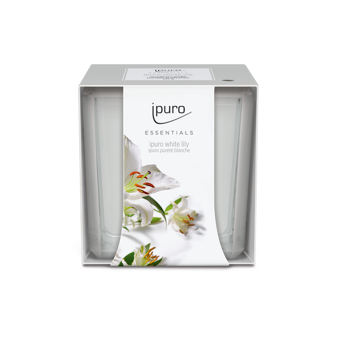 IPURO ESSENTIALS WHITE LILY CANDLE 125gr