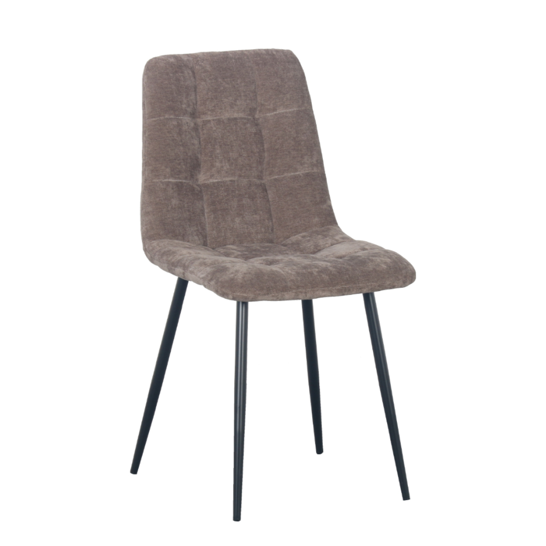 NATURE CHAIR FABRIC LATTE METAL BLACK PRC