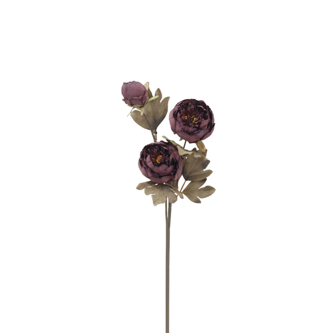 PEONY ARTIFICIAL FLOWER PURPLE GREEN H65cm PRC