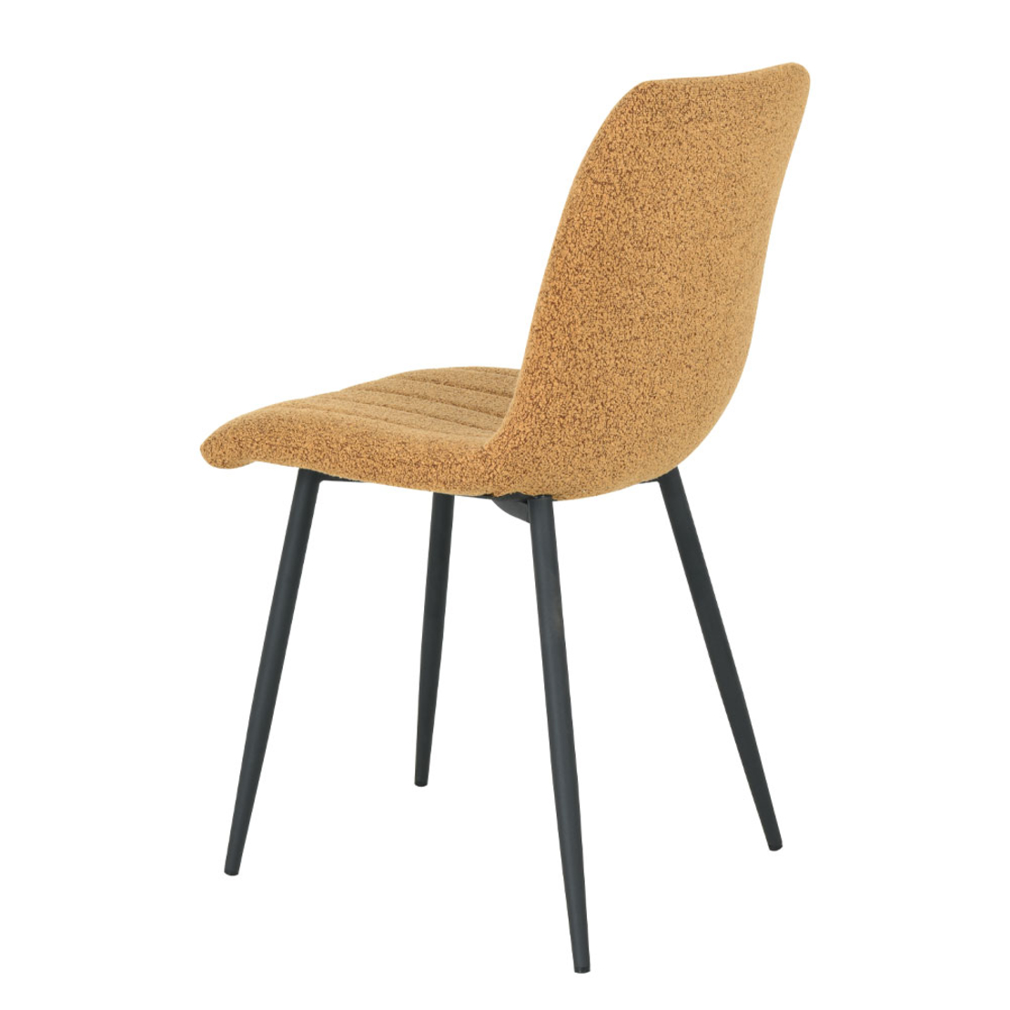 PRAGA CHAIR FABRIC MUSTARD METAL BLACK E1 PRC