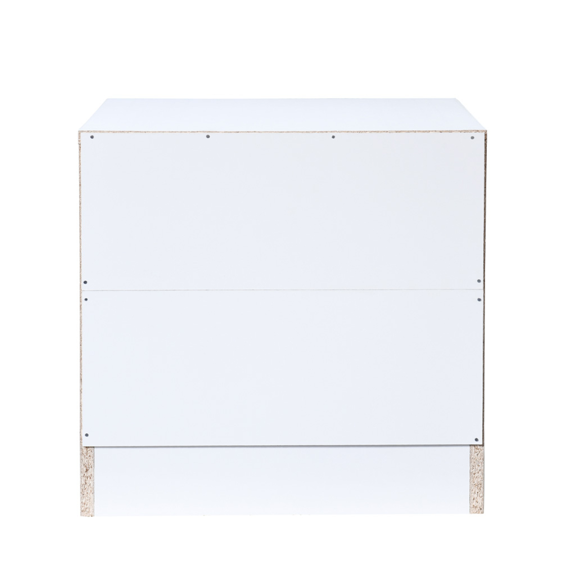 POLO NIGHTSTAND 2DRAWERS CHIPBOARD WITH MELAMINE CARTA WHITE E1 MY