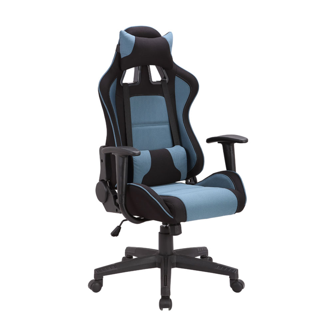 DIABLO CHAIR DESK FABRIC BLACK PETROL 64,5x56-109xH120,5/130cm PRC