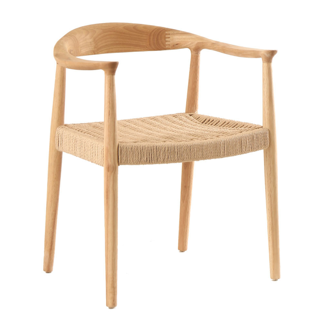 RATTAN CHAIR WOOD RUBBERWOOD NATURAL RATTAN PRC