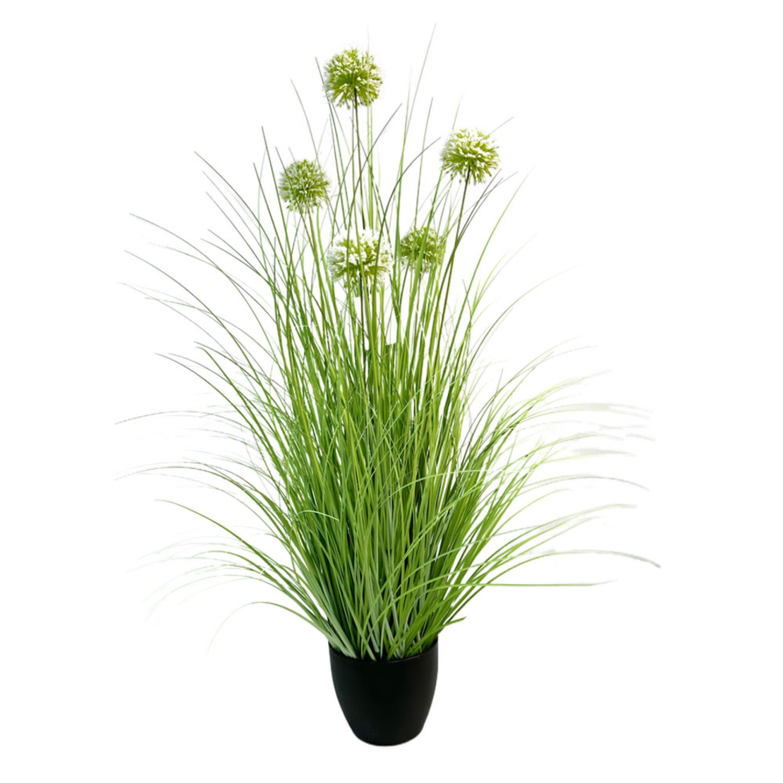 GRASS FLOWER ARTIFICIAL PLANT IN POT PVC GREEN H85