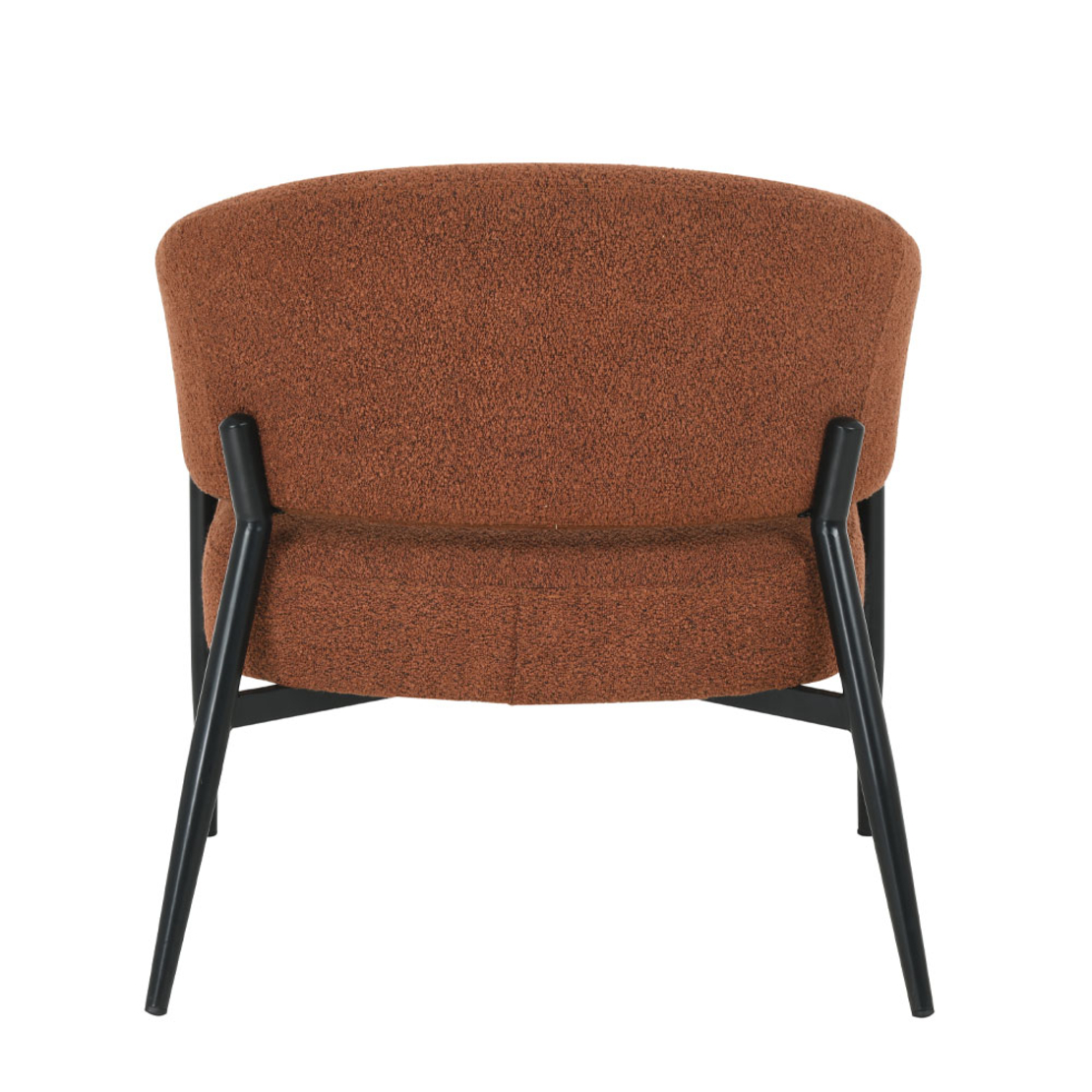 MORITZ ARMCHAIR FABRIC TERRACOTTA METAL BLACK E1 PRC