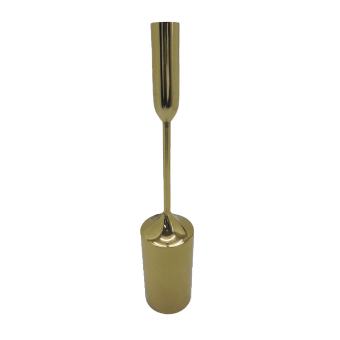 ARIA CANDLE HOLDER ALUMINIUM GOLD 7,5x7,5xH39,25cm
