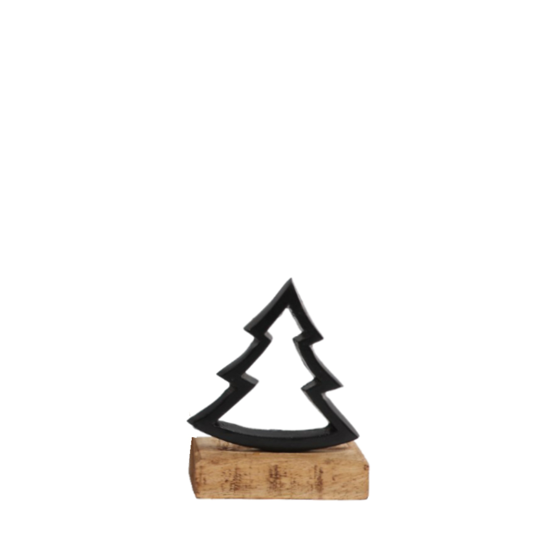 XMAS GOOSE TREE ALUMINIUM WOOD MANGO BLACK NATURAL