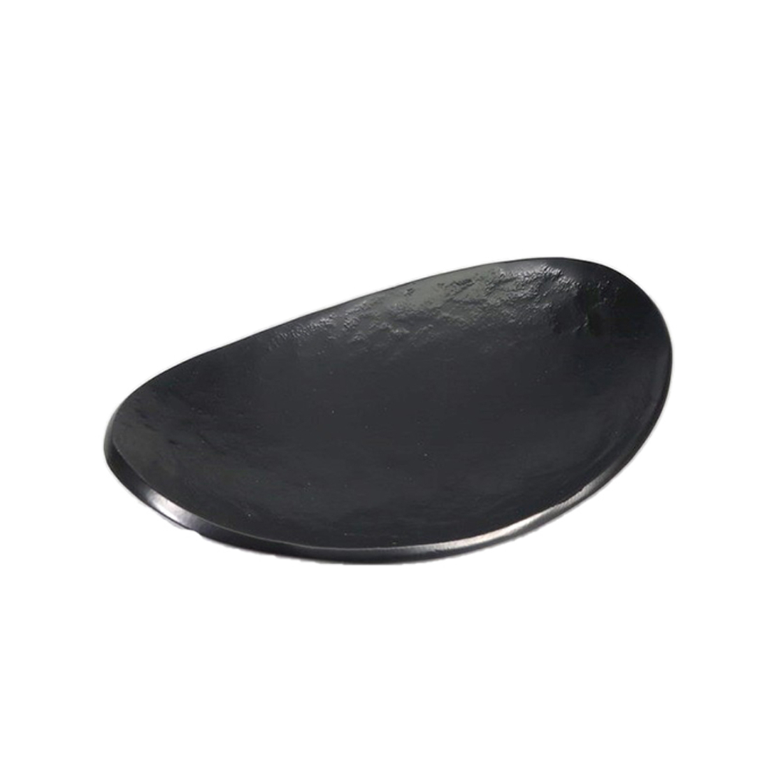 FREEFORM BOWL ALUMINIUM BLACK 25x17xH7,5cm IN