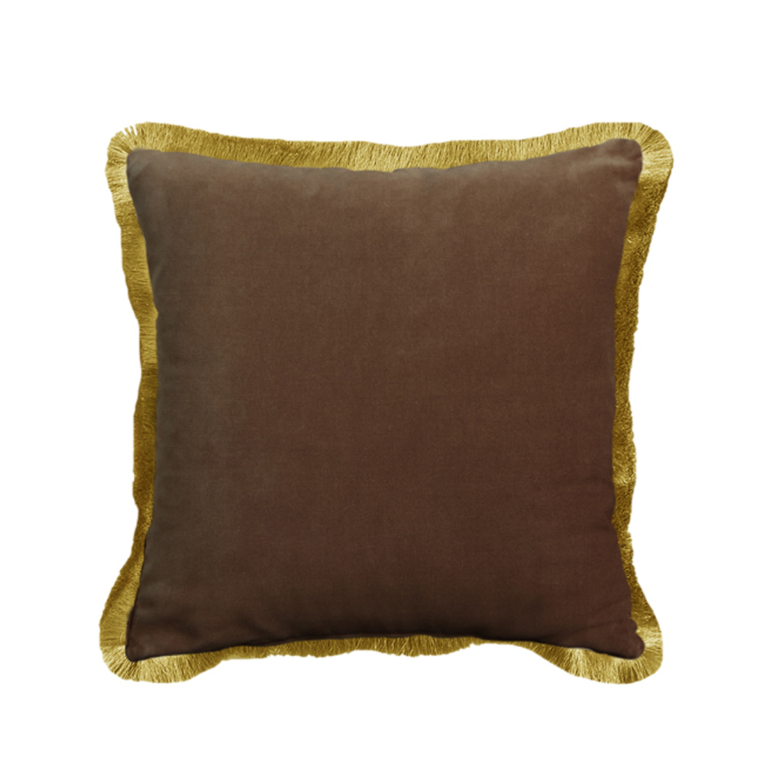 TERRICIO DECOR CUSHION VELVET BROWN GOLD 45x45cm P