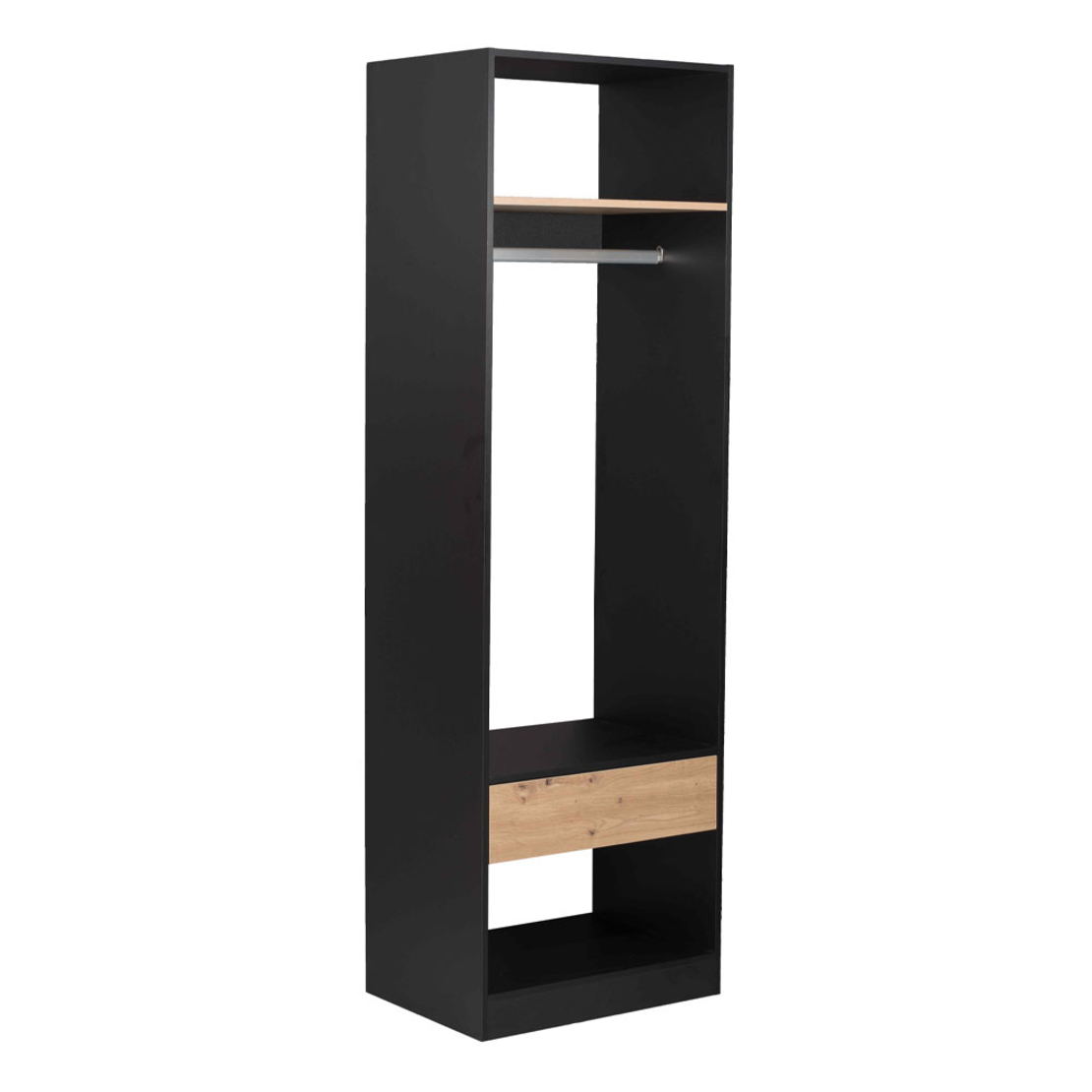 SYSTEM WARDROBE HANGING BAR METAL NICKEL METAL 59.5x2x3