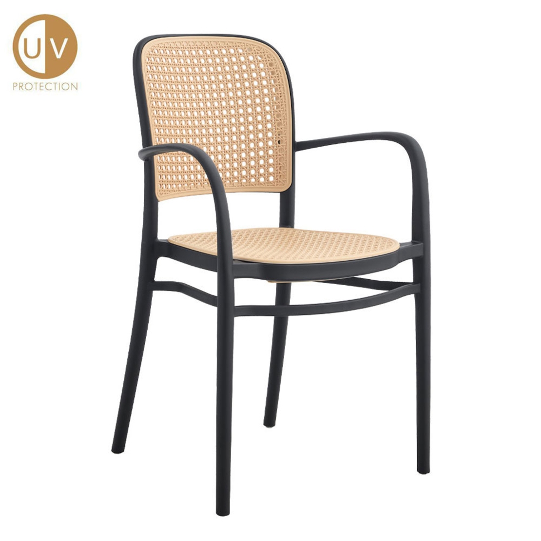 VIENNA CHAIR PP BLACK NATURAL PRC