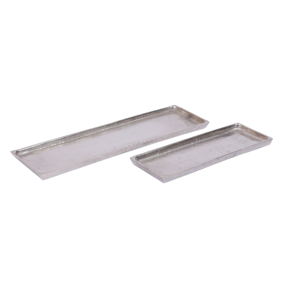 GIDEA TRAY ALUMINIUM SILVER 78x18xH4cm IN
