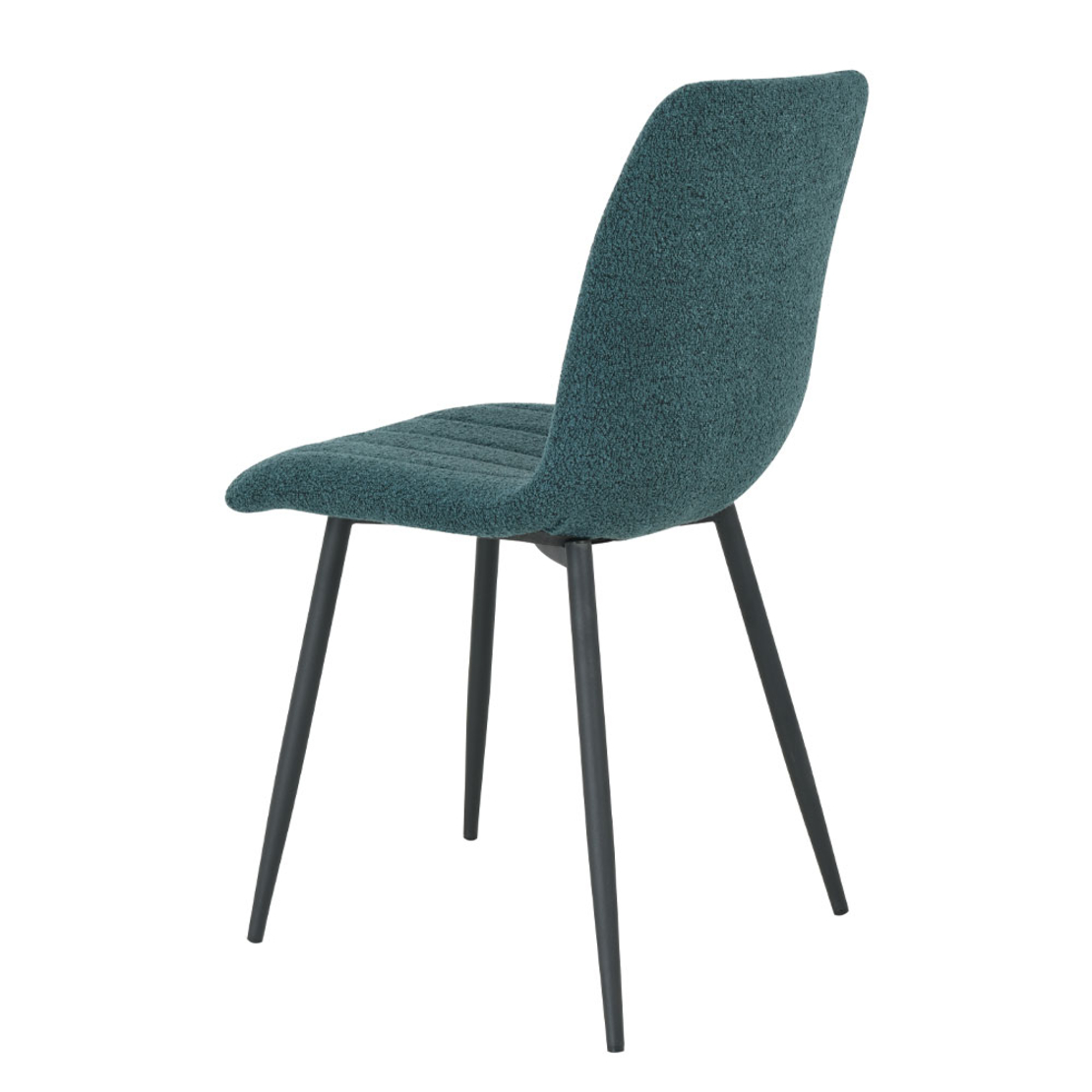 PRAGA CHAIR FABRIC PETROL METAL BLACK E1 PRC