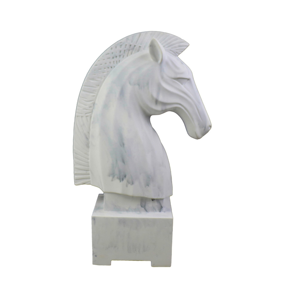 NAPOLEON DECO HORSE POLYRESIN WHITE 28,5x14,5xH44,