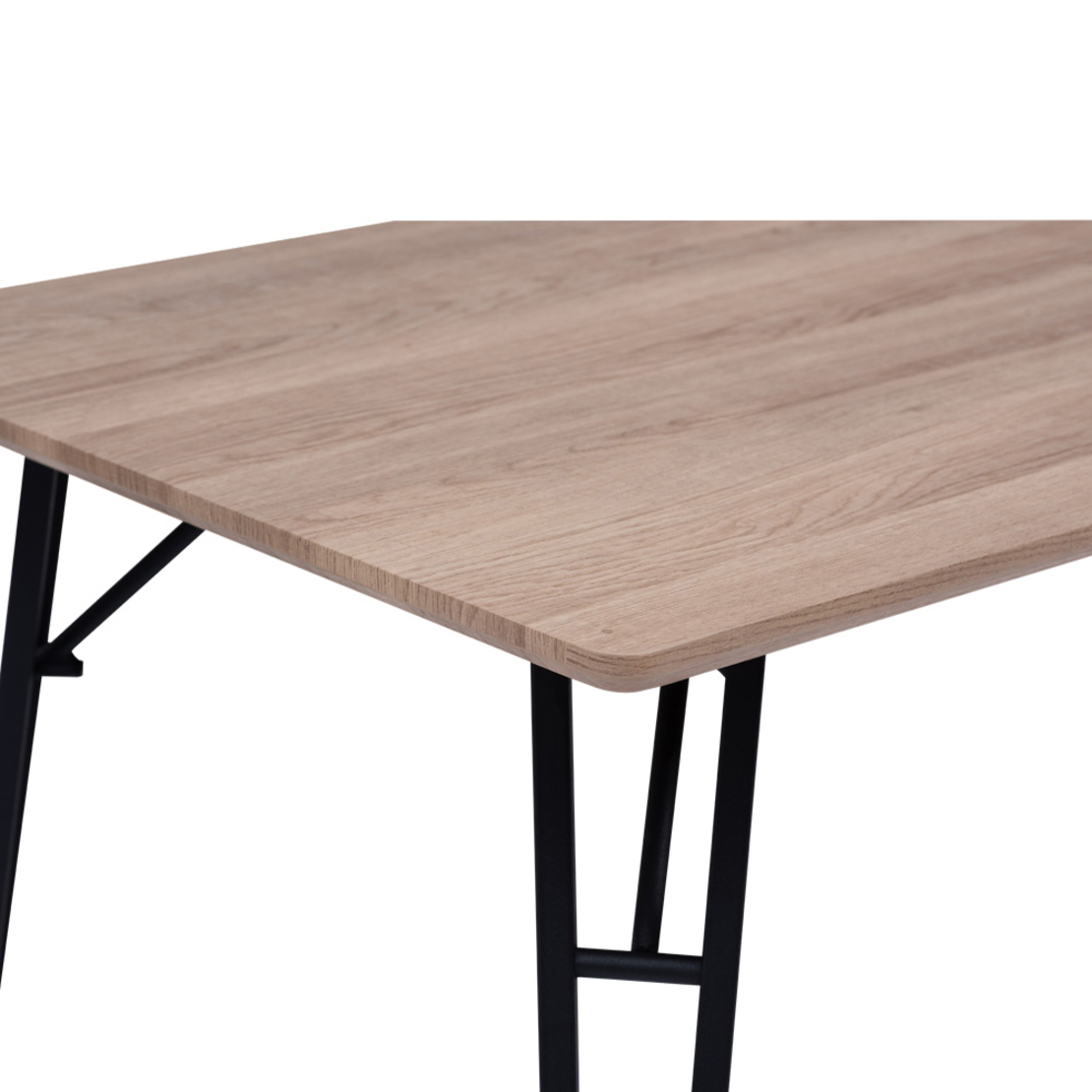 KAISER COFFEE TABLE CHIPBOARD WITH MELAMINE CARTA OAK LIGHT BLACK 120x60xH45cm E1 PRC