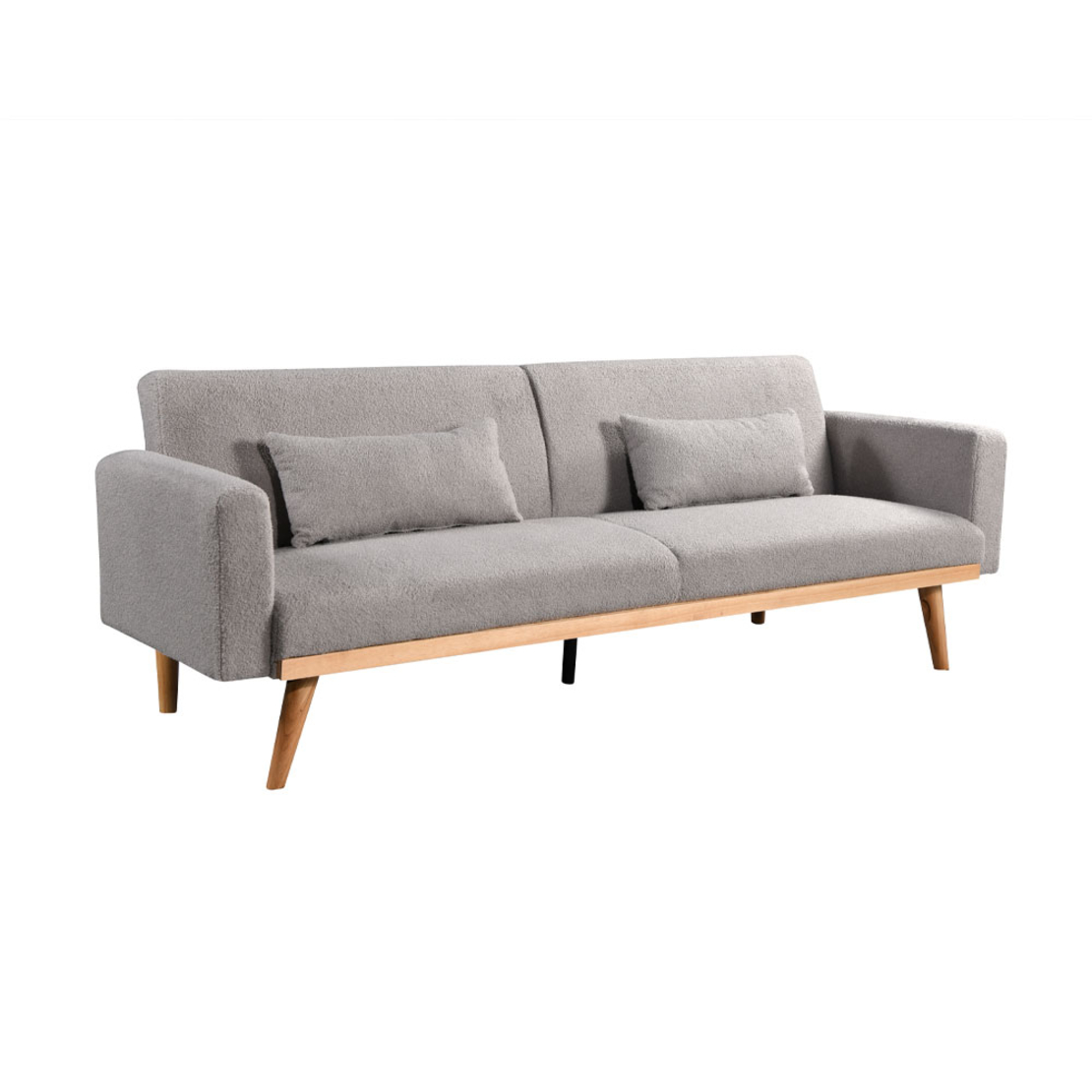 PANTA SOFA BED 3SEAT FABRIC GREY LIGHT E1 PRC