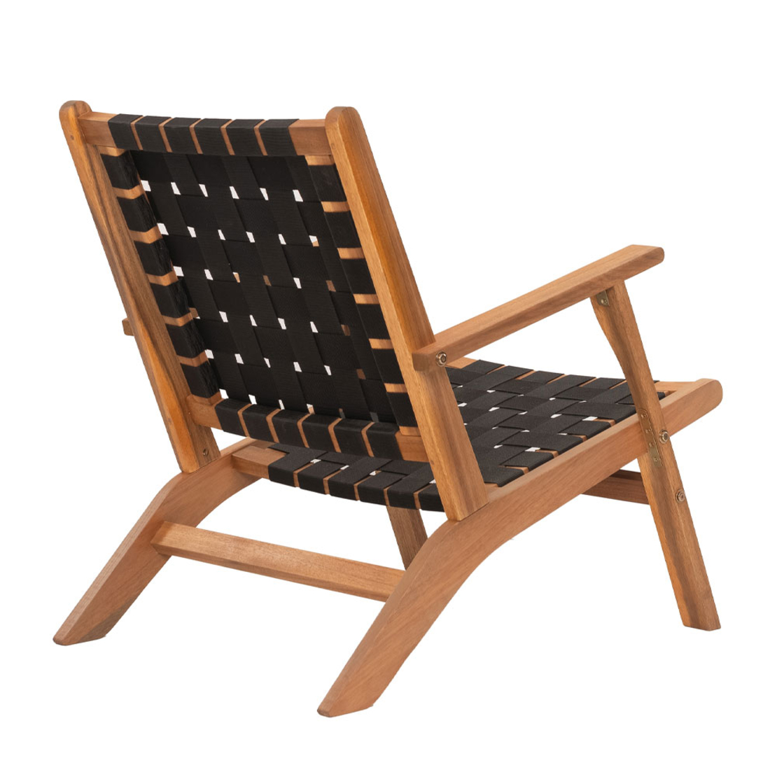 HASTAG ARMCHAIR NAYLON STRIPES BLACK NATURAL 60x76xH73cm VN