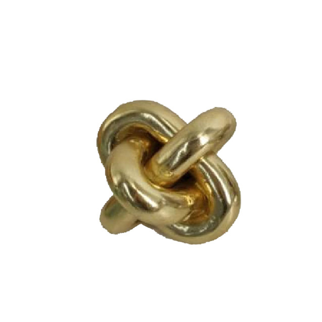 GOLD KNOT 1 DECO POLYRESIN GOLD D12,5xH12,5cm PRC