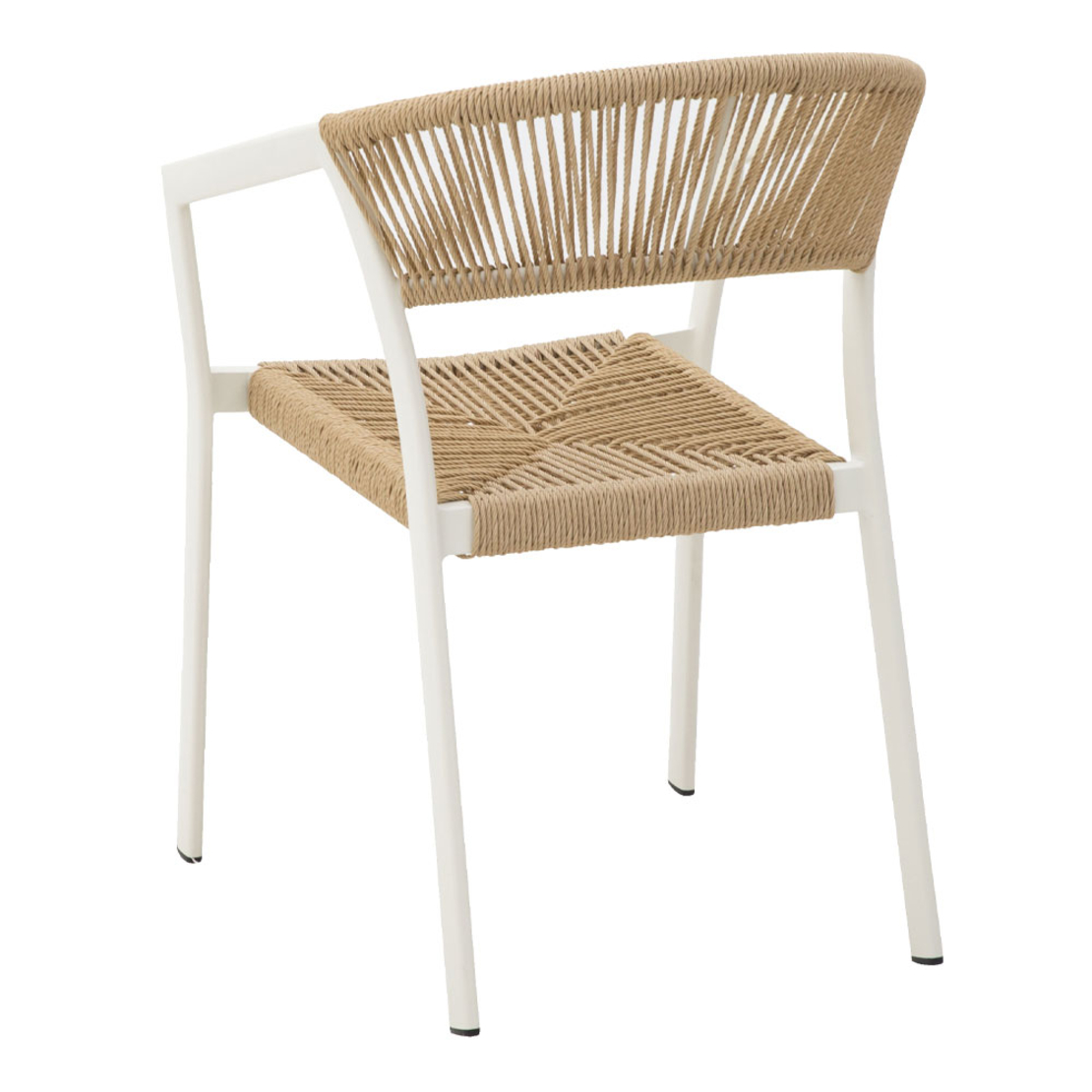 MAGIC ARMCHAIR ALUMINIUM WHITE NATURAL 56x59,5xH80cm PRC