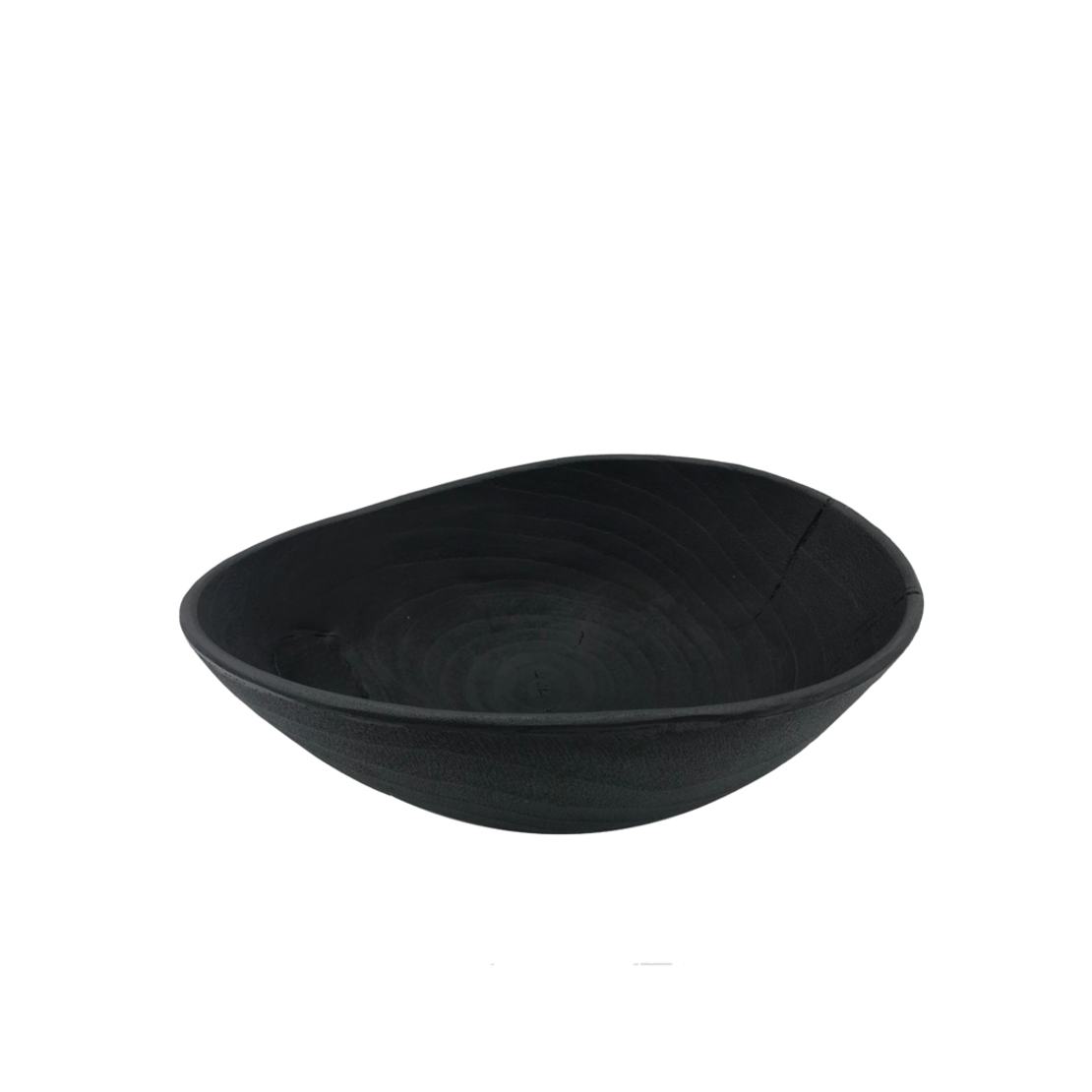 BULAT BOWL POLYRESIN BLACK 34x25,5xH14cm PRC