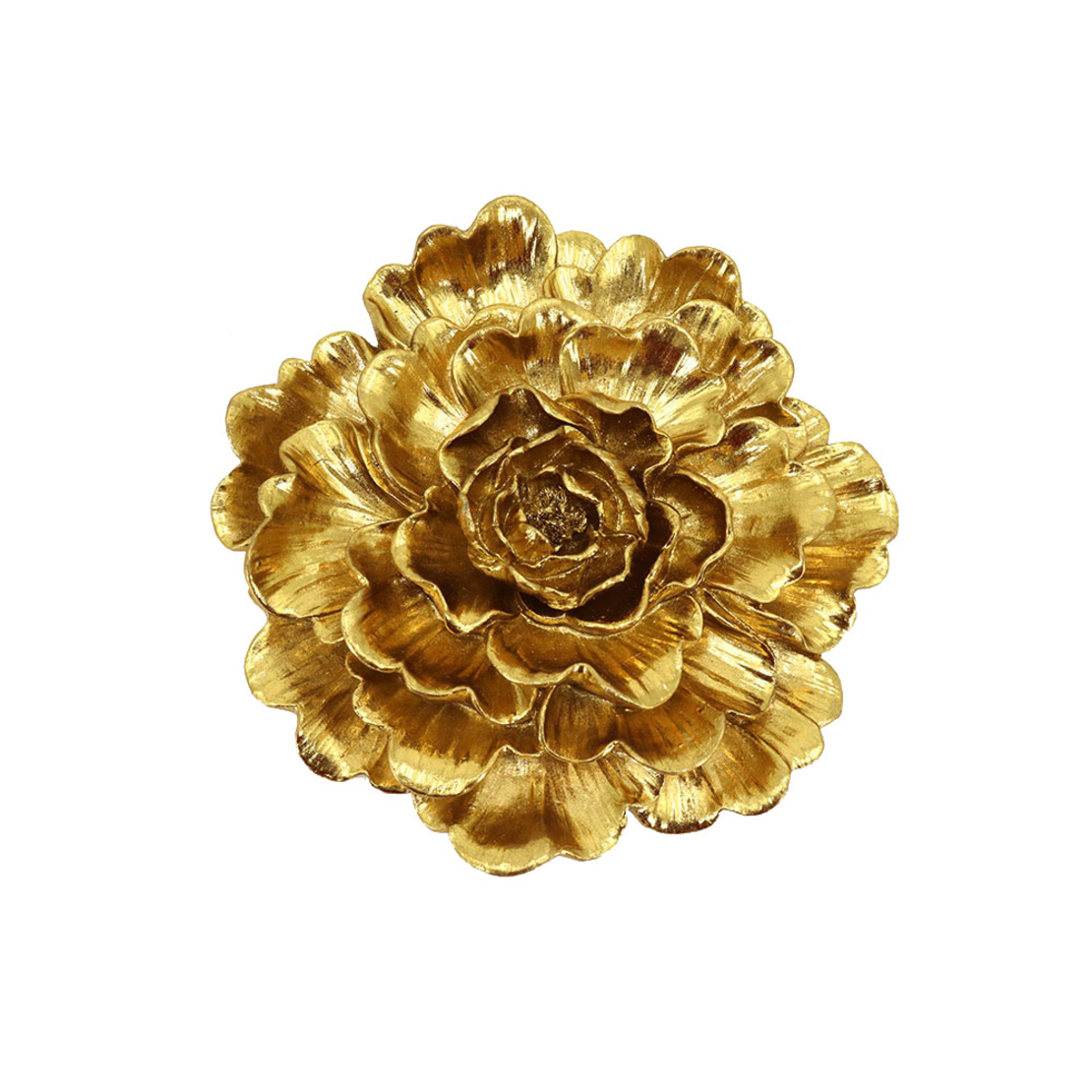GOLDEN ROSE DECO WALL POLYRESIN GOLD 24x24xH5cm PR