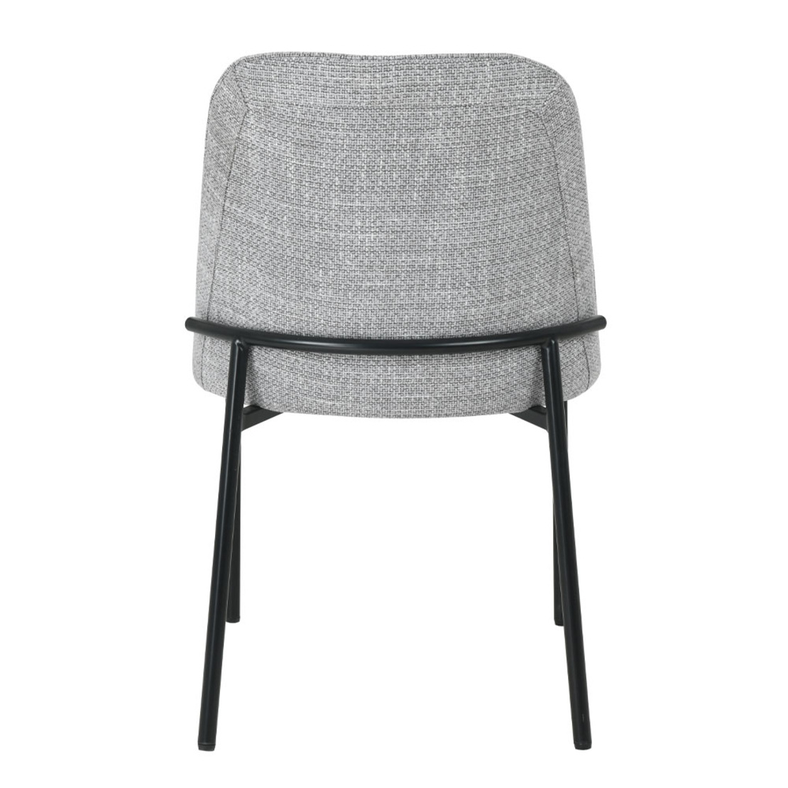 LUJO CHAIR FABRIC GREY LIGHT METAL BLACK MAT E1 PRC