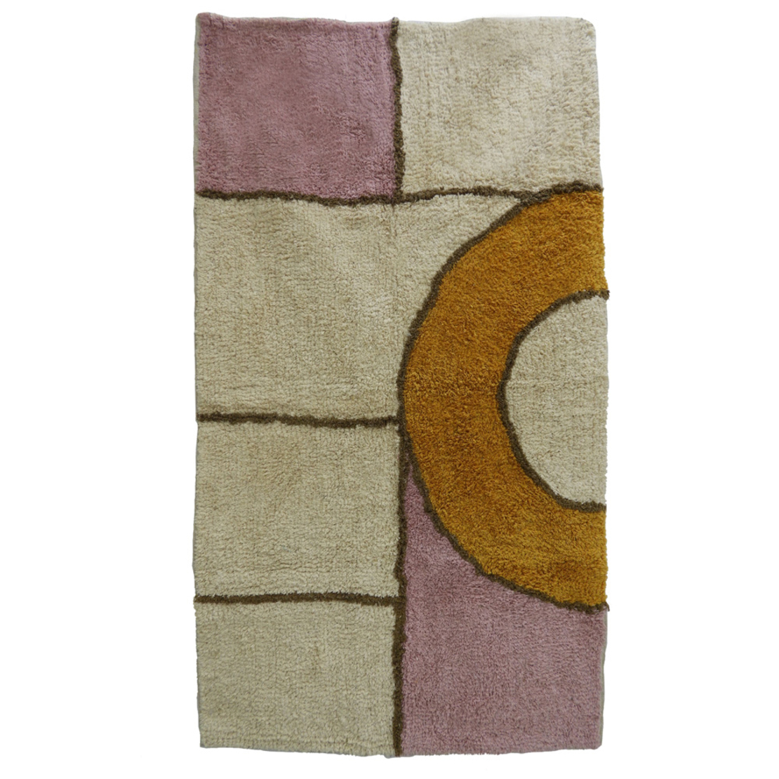 GEOMETRIC CARPET COTTON MULTICOLOR 60x90cm IN