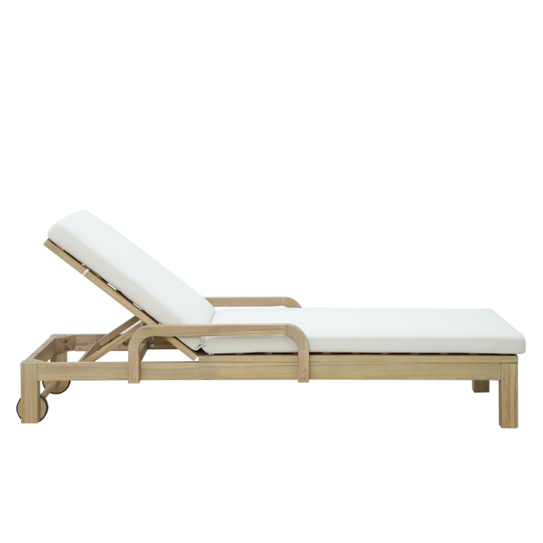 ANASA SUNBED FABRIC BEIGE NATURAL 184x73xH87cm VN