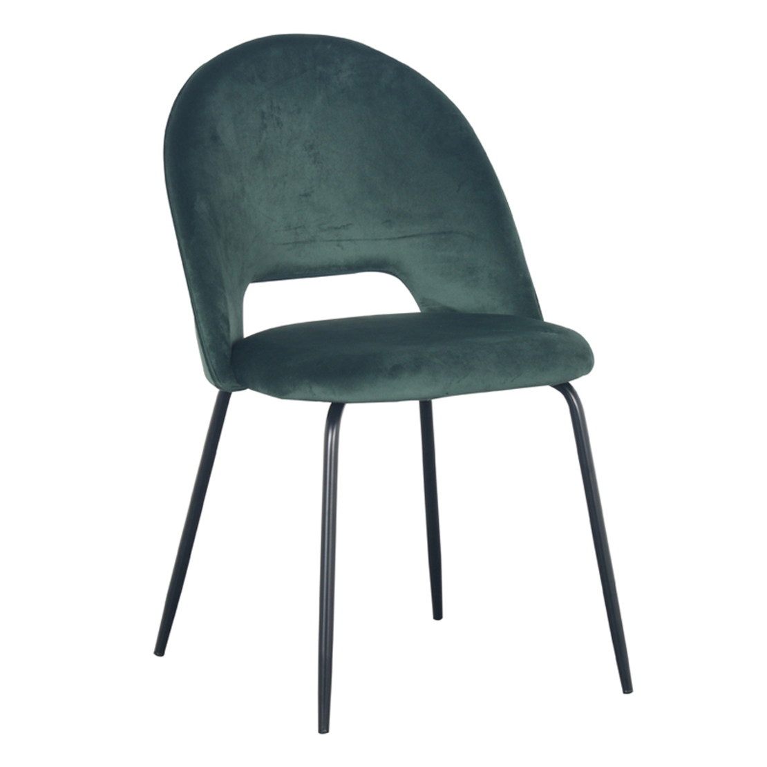 TOKYO CHAIR FABRIC GREEN DARK METAL BLACK E1 PRC