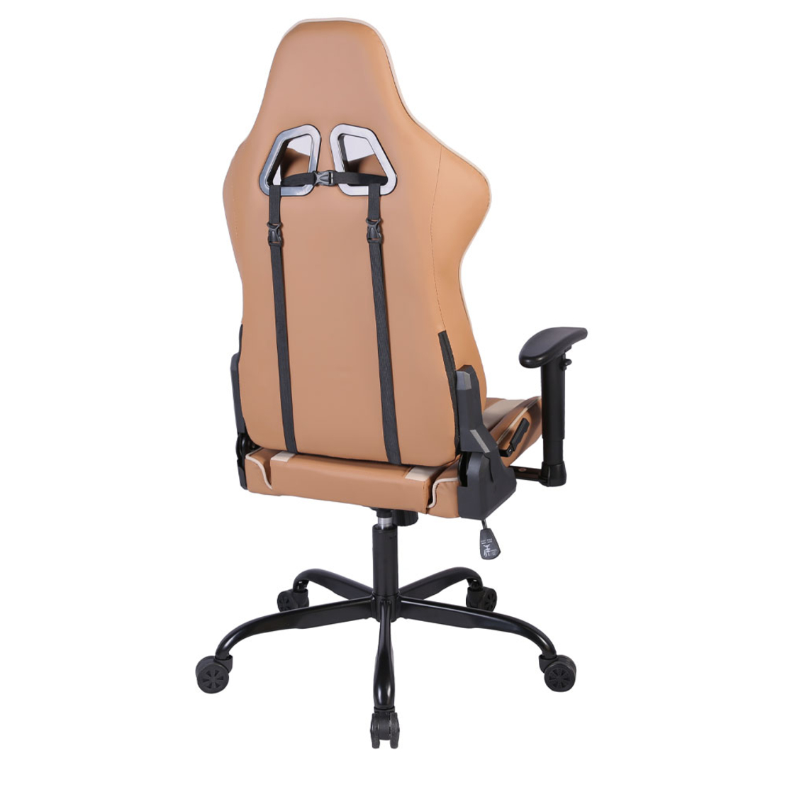 EXPLOR GAMING CHAIR DESK FABRIC MOCCA METAL GREZ METAL 50x71xΗ135cm PRC