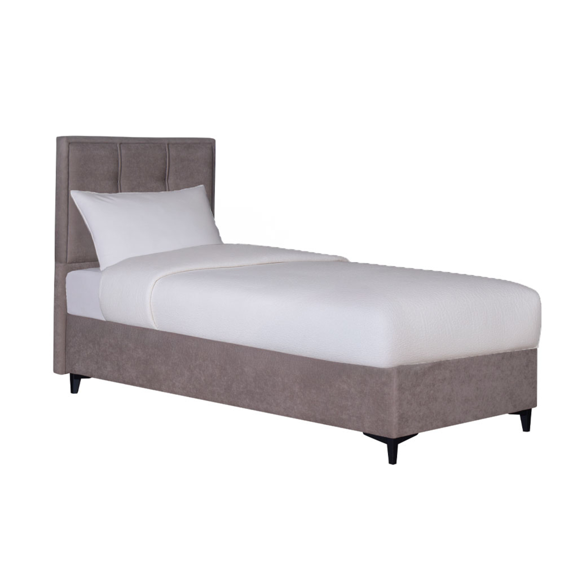 PIANO BED WITH STORAGE (FOR MATTRESS 90x200cm) FABRIC MUSHROOM 05-780 E1 TR