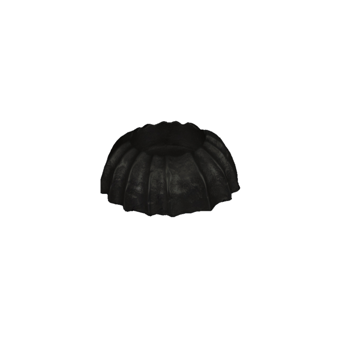 MOLK BASE FOR CANDLE ALUMINIUM BLACK MATTE D8xH3cm